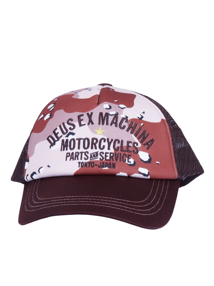 Tokyo Original Address Trucker Camo Brown Hat