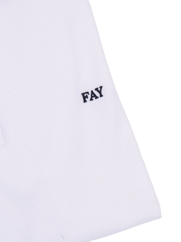 DB COLLAR PIQUET POLO White Cotton Elastane Shirt