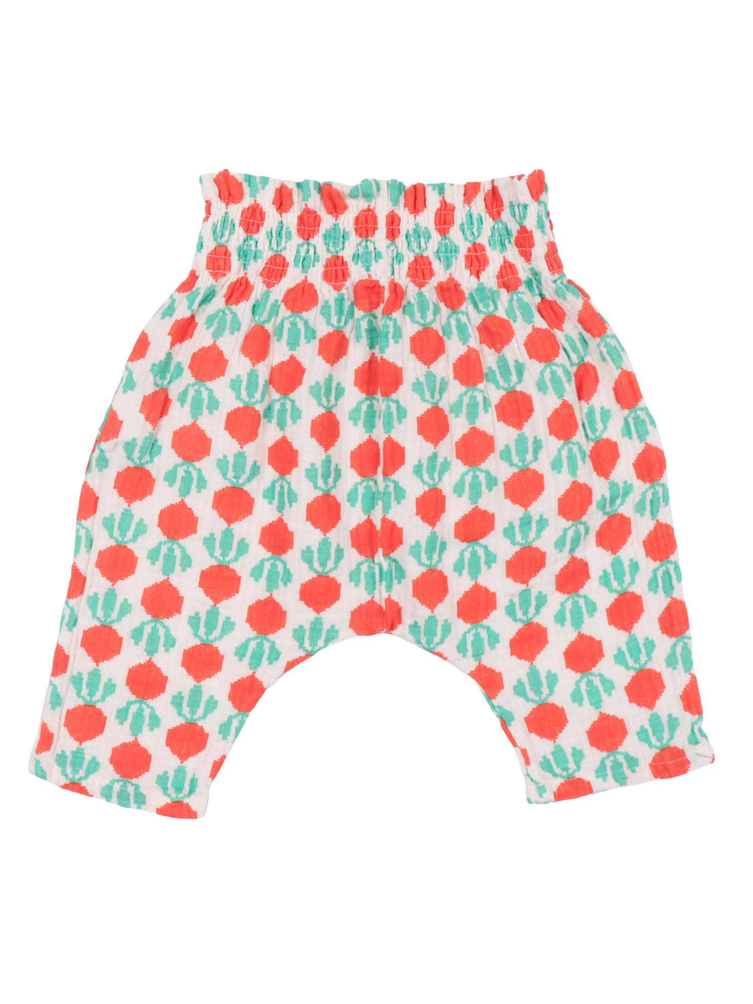 Cool Radish all over woven pants Red Organic Cotton
