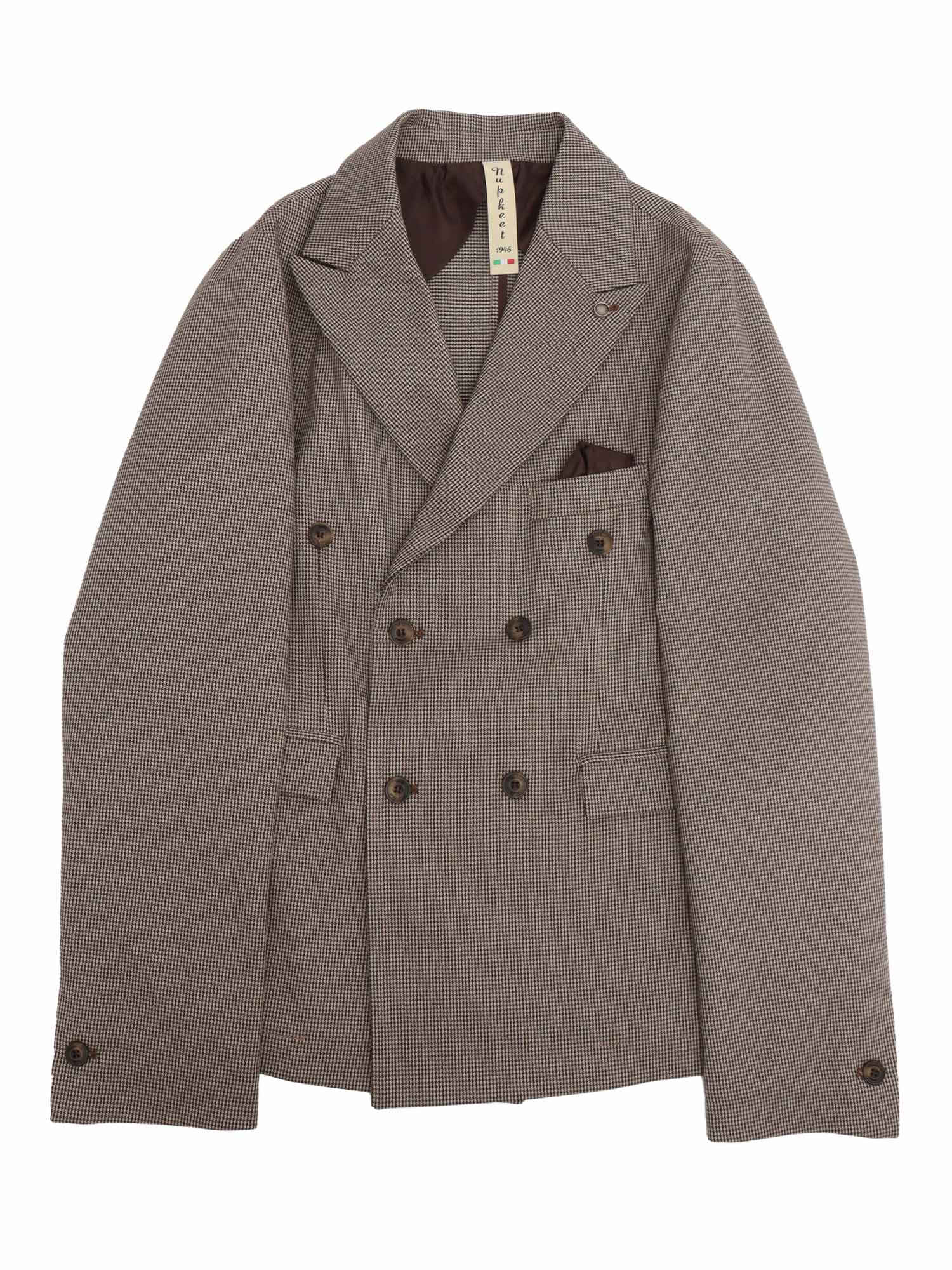Double-Breasted Blazer Beige Jacket