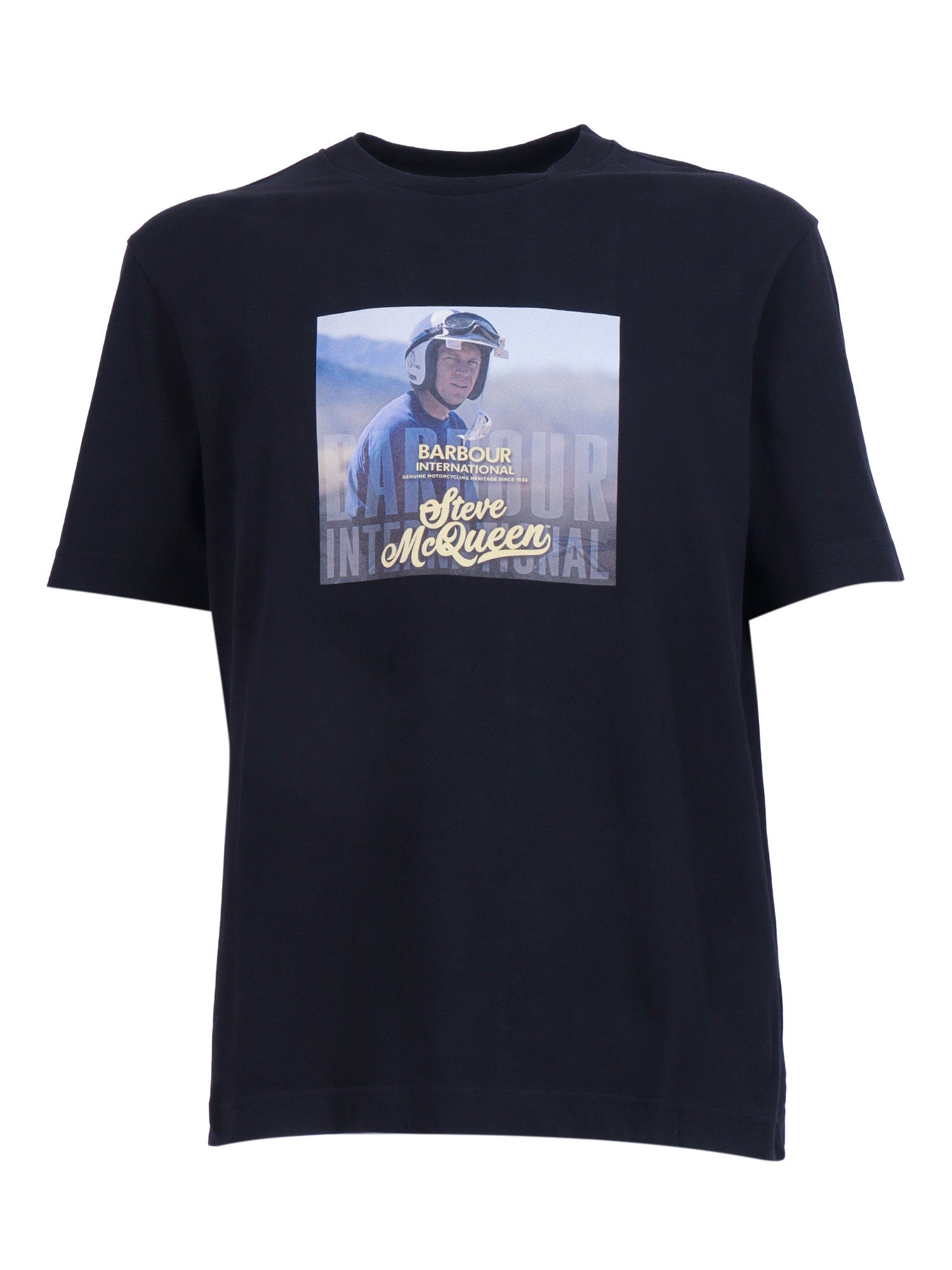 Walde Photographic T-Shirt Black Cotton Short Sleeves
