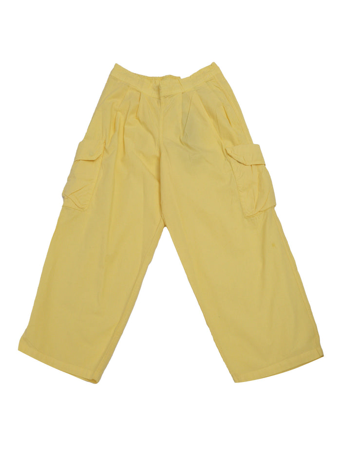 Audie Woven pants Yellow Cotton Organic