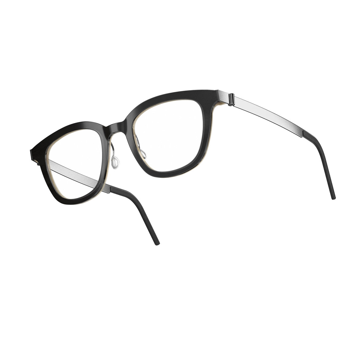 Lindberg Buffalo Horn 1862 H26 10 Nero Marrone Silver Horn/titanium Occhiali Da Vista