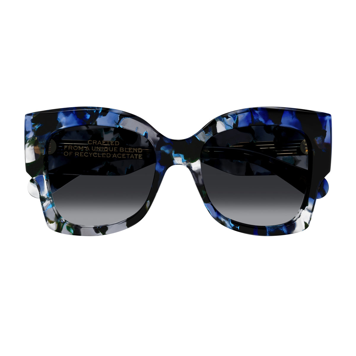 Chloé CH0252S Linea Gayia 004 Blue Grey Blu Recycled Acetate Occhiali Da Sole