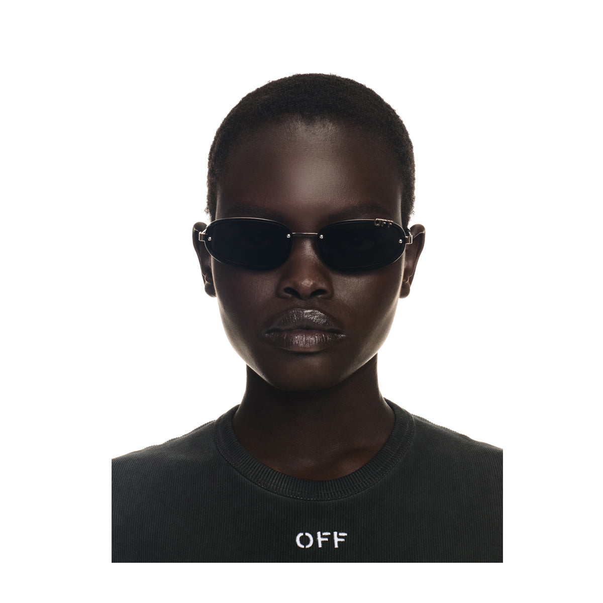 Off White OERI13M MIAMI 7607 Gold Dark Grey Oro Acetate Occhiali Da Sole