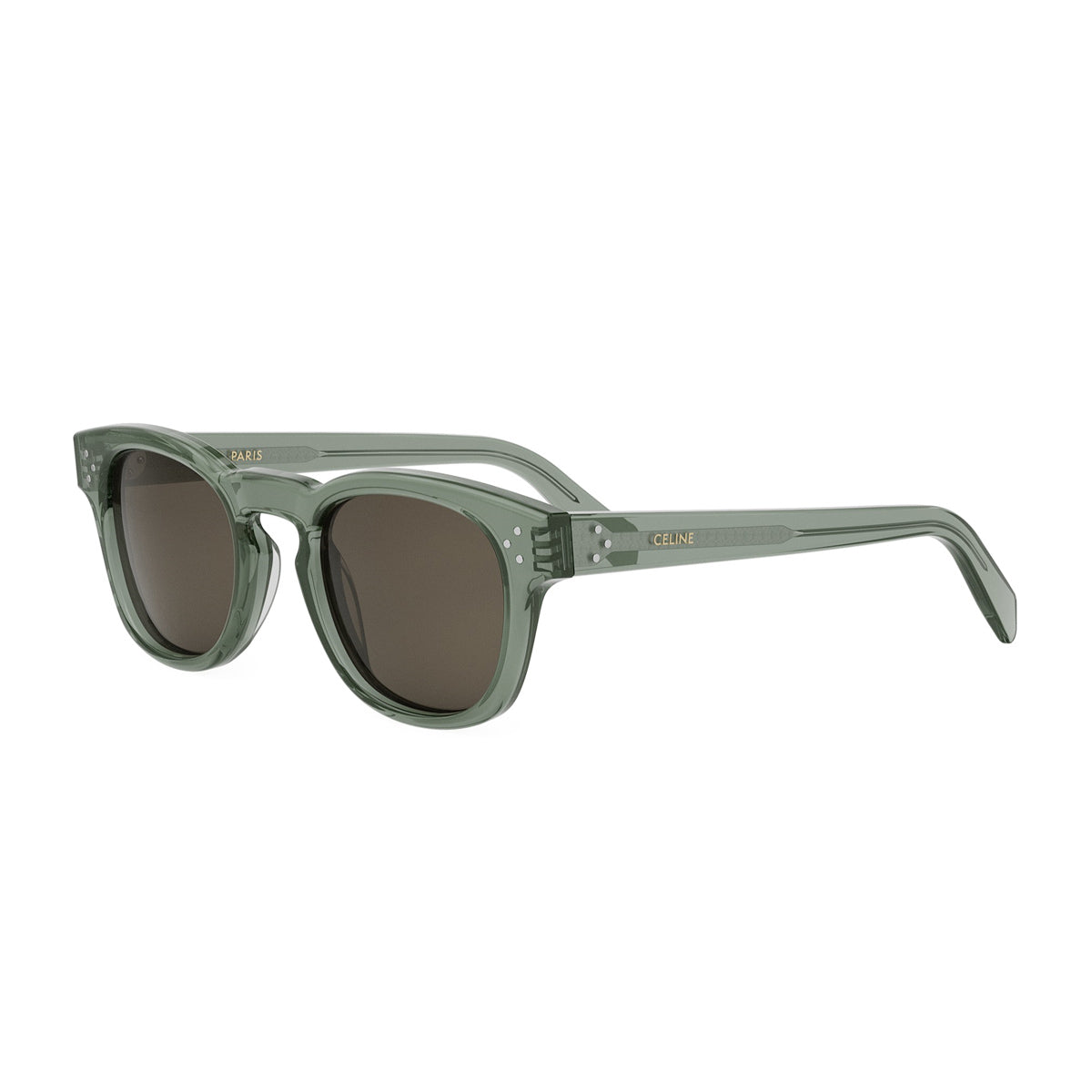 Celine CL40233I 3 Dots 96E Transparent Green Verde Acetate Occhiali Da Sole