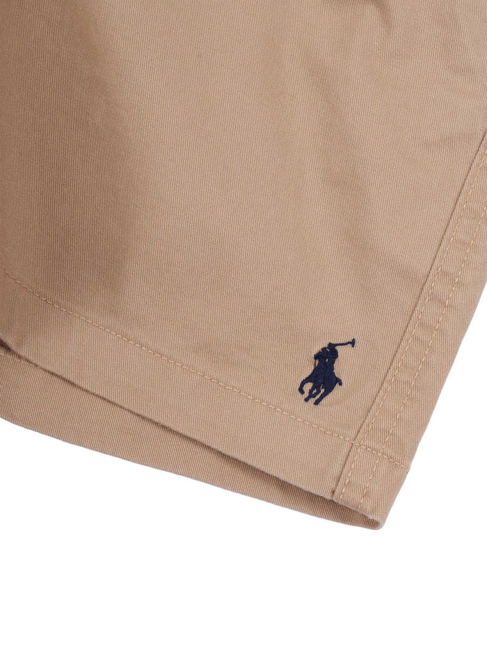 Prepster Sht-Shorts-Flat Front Brown Cotton Elastane Bermuda Short