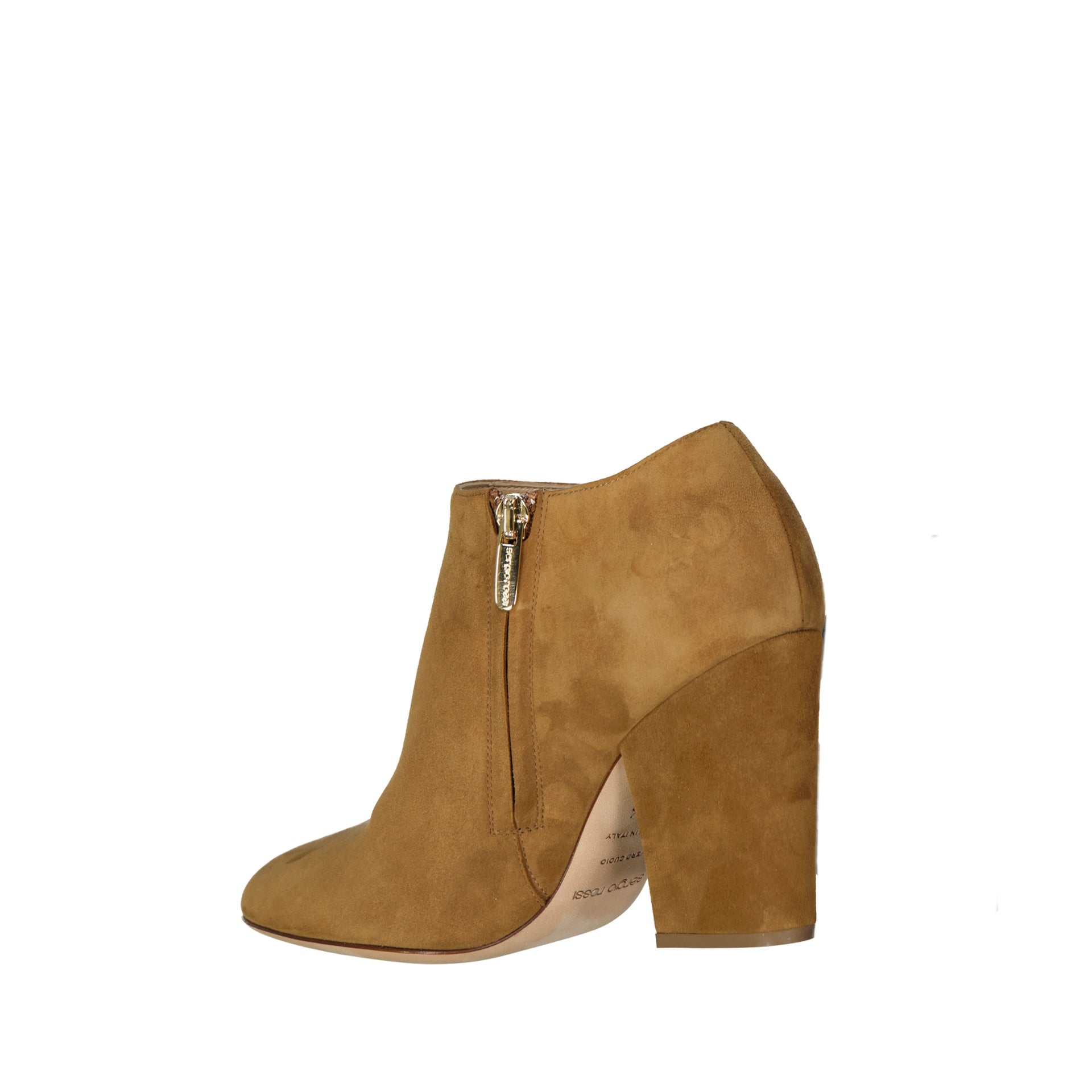 Sergio Rossi Leather Ankle Boots Brown Calf