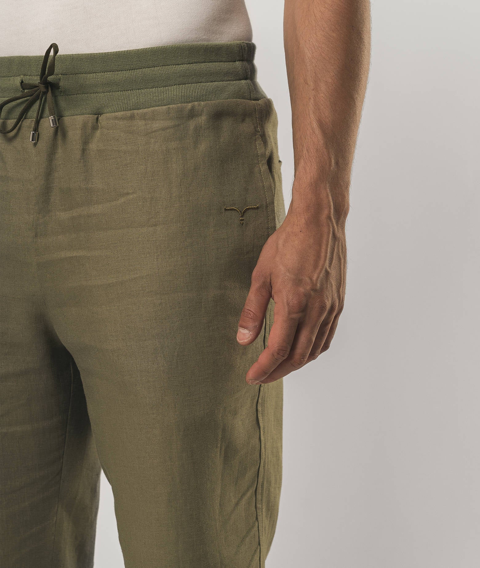 Linen Trousers Korfu Blue Sportswear