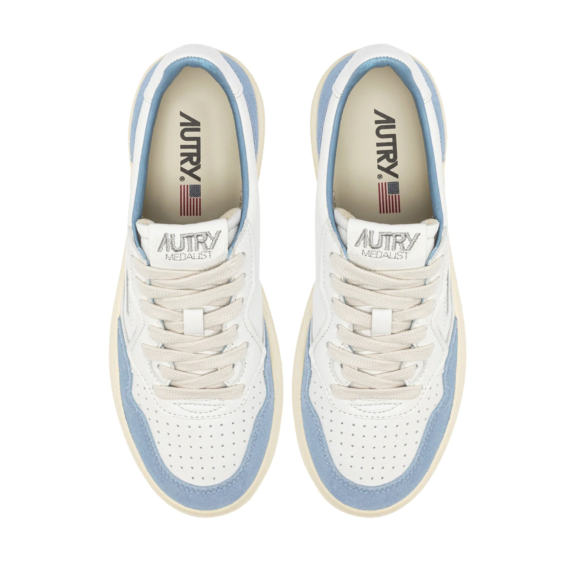 Autry Medalist Leather Sneakers White