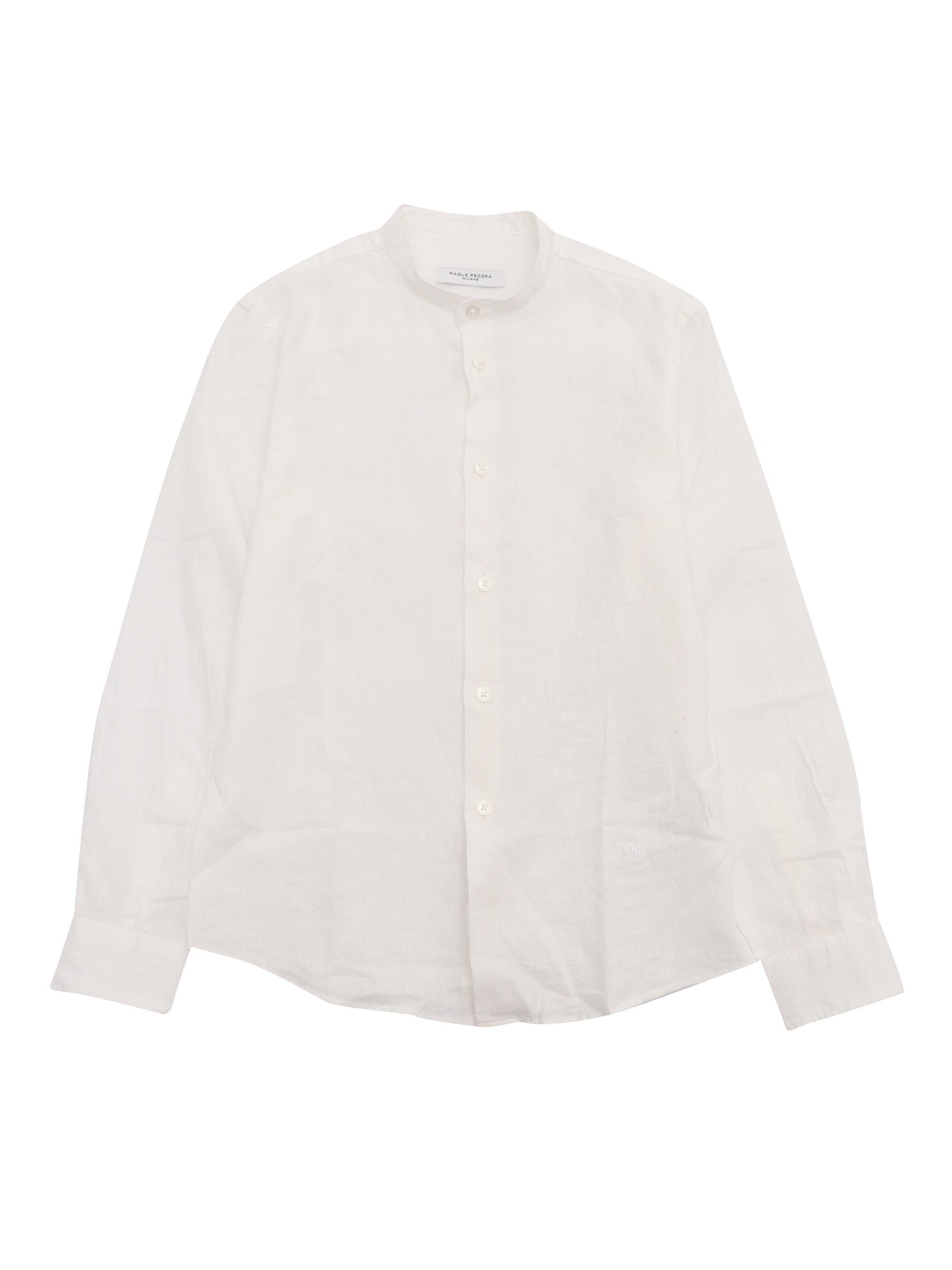 BOY GURU SHIRT White Linen Cotton