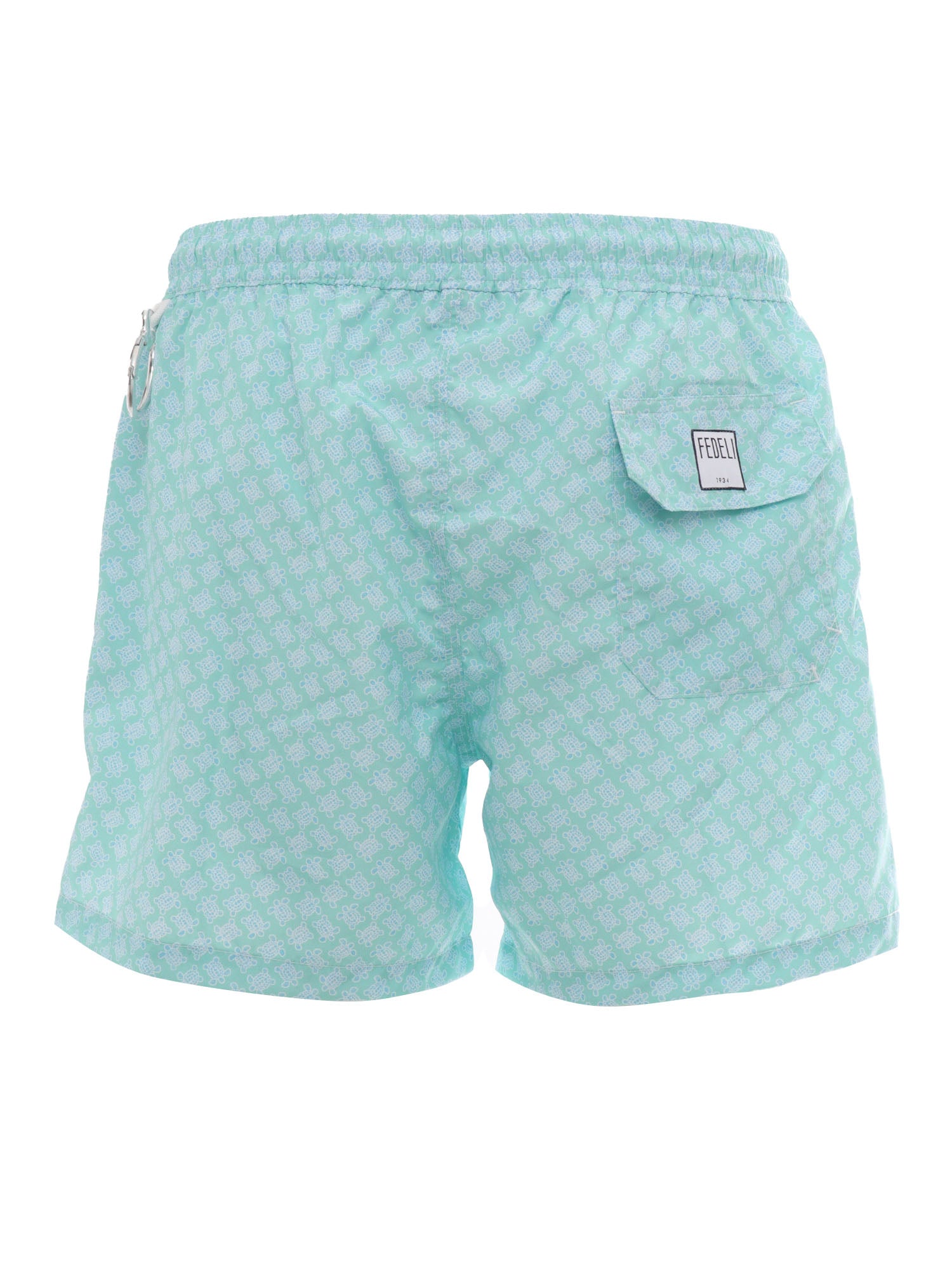 SWIM TROUSERS WOVEN FABRIC MAN Light Blue Polyester Costume