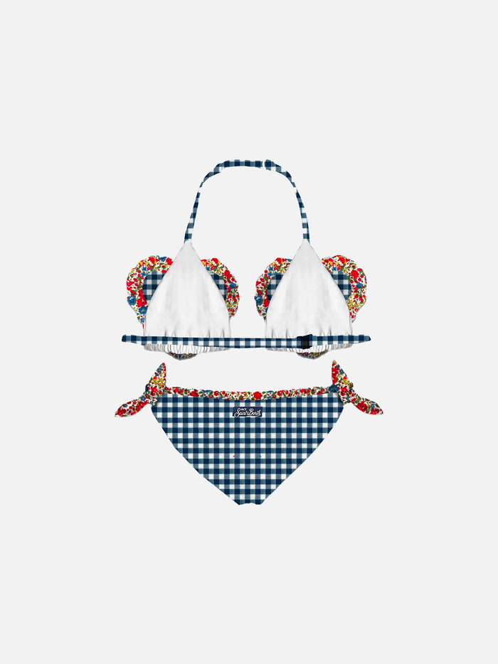 Girl Triangle Bikini With Liberty Print | Made Fabric __single__