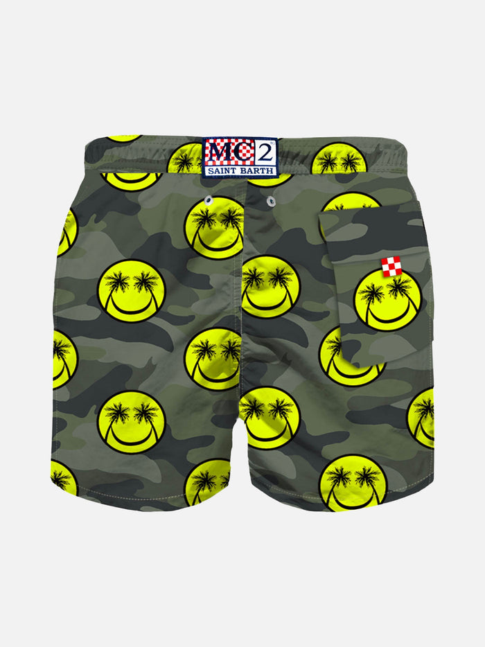 Boy Swim Shorts With Smiley Print __single__ Swimshort