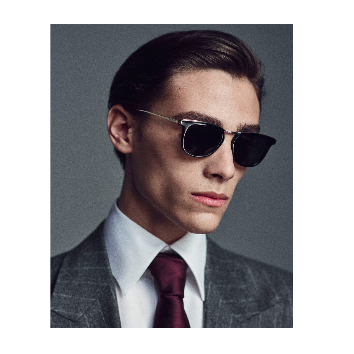 Saint Laurent SL 753 Linea Corner Angle 001 Black Silver Nero Acetate/ Metal Occhiali Da Sole
