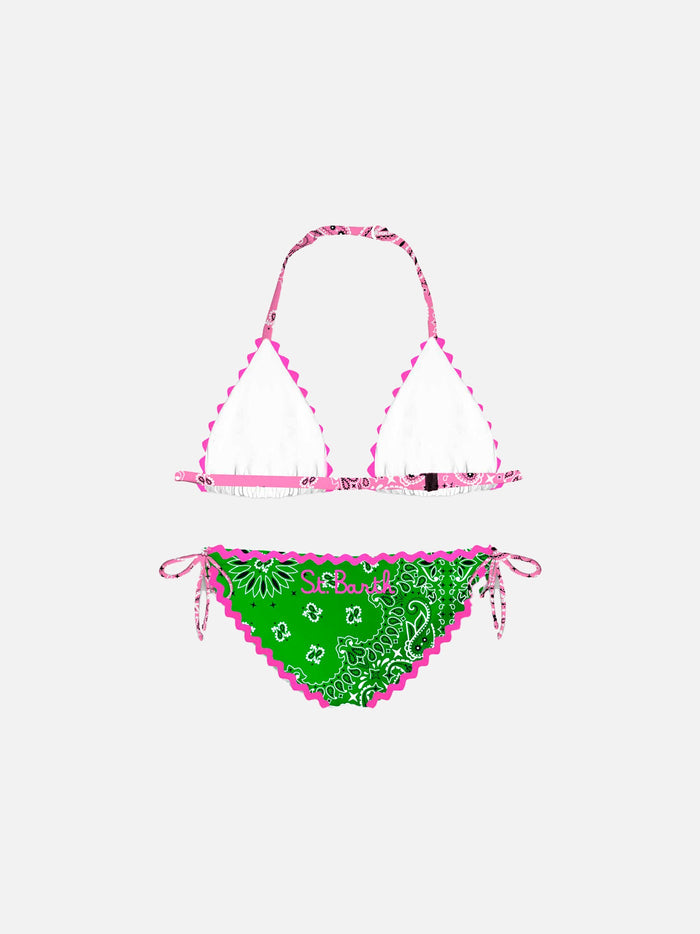 Girl Bikini With Bandanna Print __single__