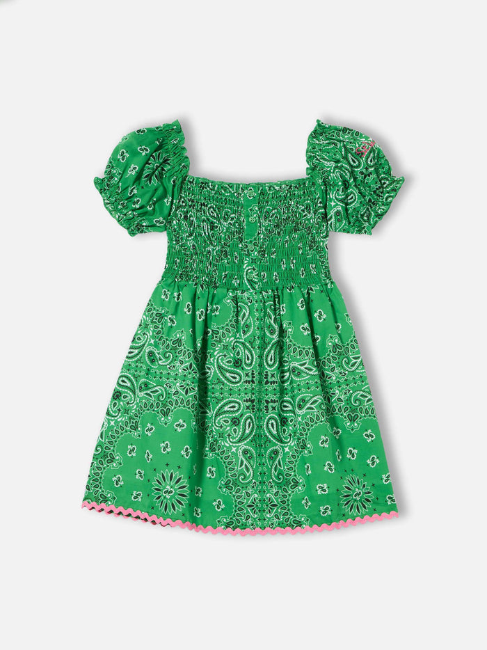 Girl Dress Bandanna Print __single__