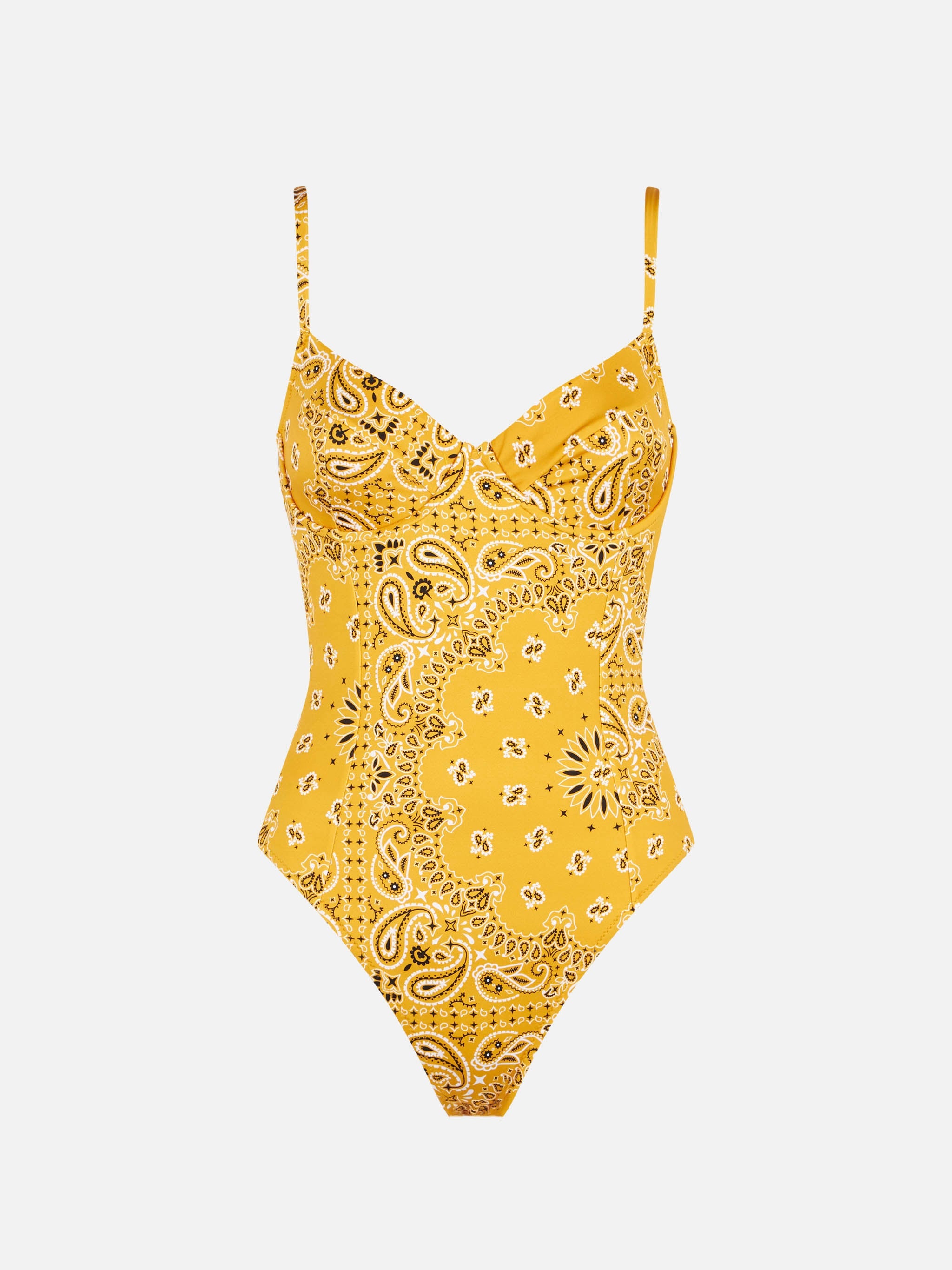 Ochre Bandana Margaret One-Piece Swimsuit Yellow One Piece