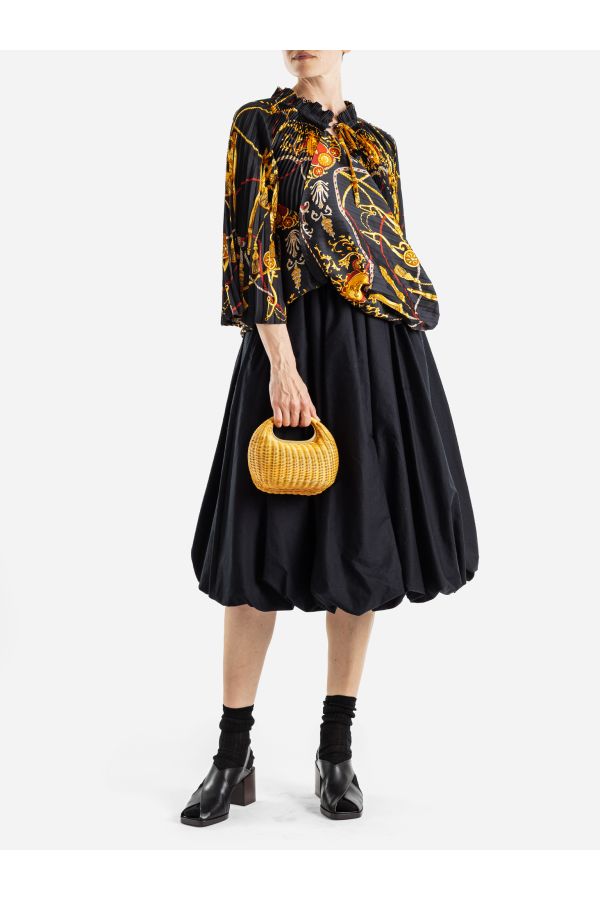 Junya Watanabe Reconstituted silk blouse in black