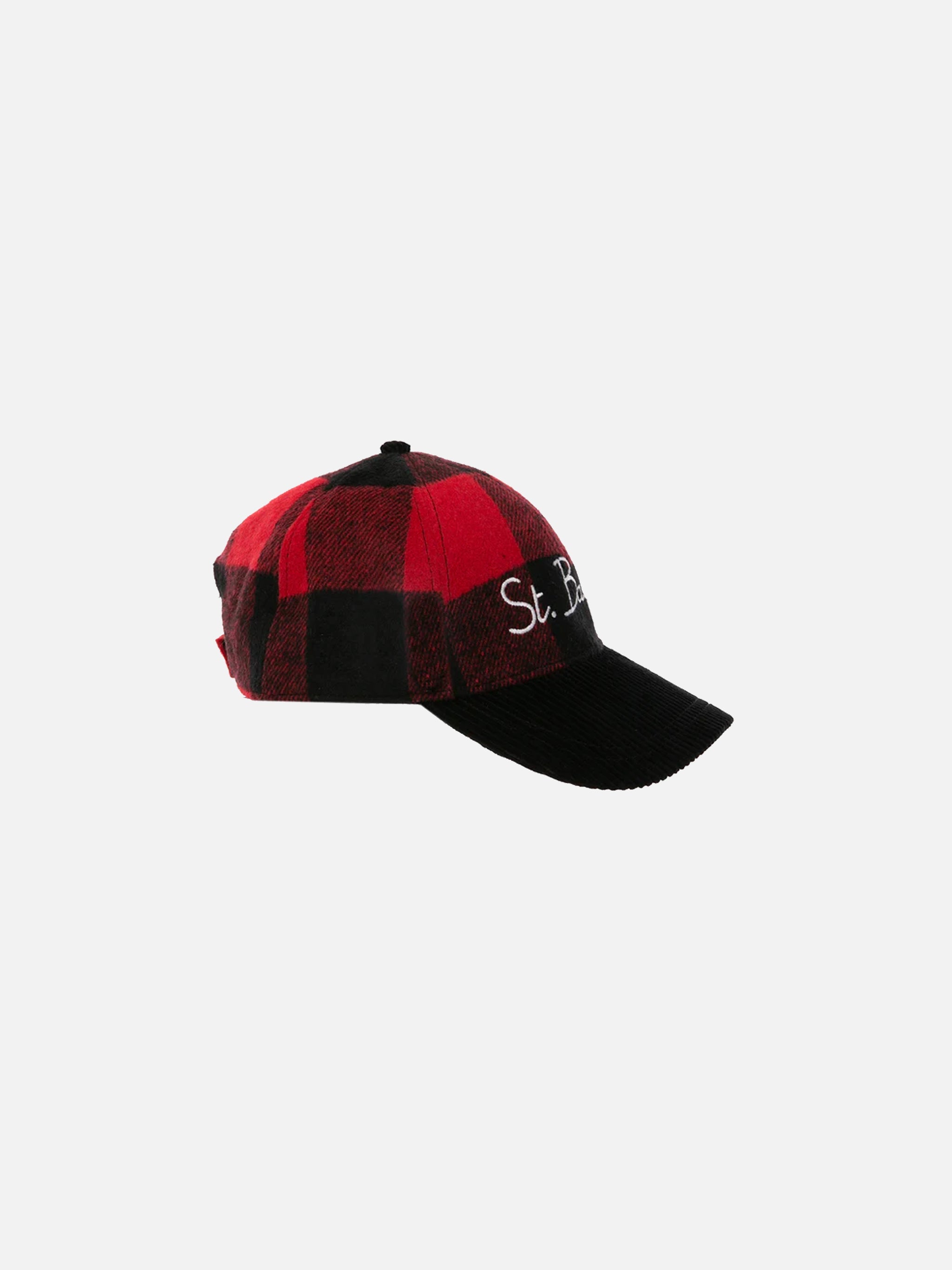 Baseball Cap With St. Barth Embroidery Red Hat