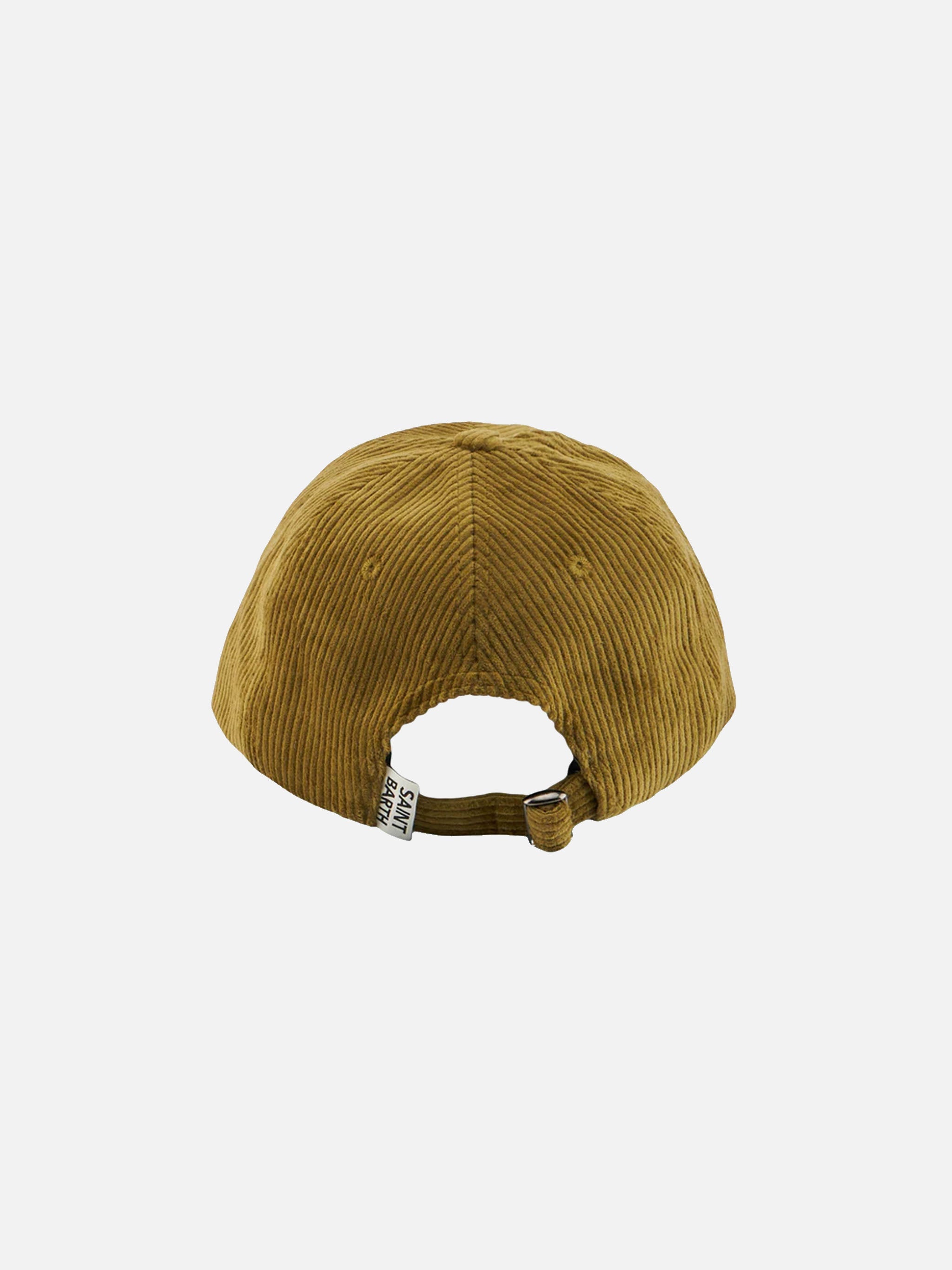 Baseball Corduroy Cap With Cortina Embroidery Green Hat