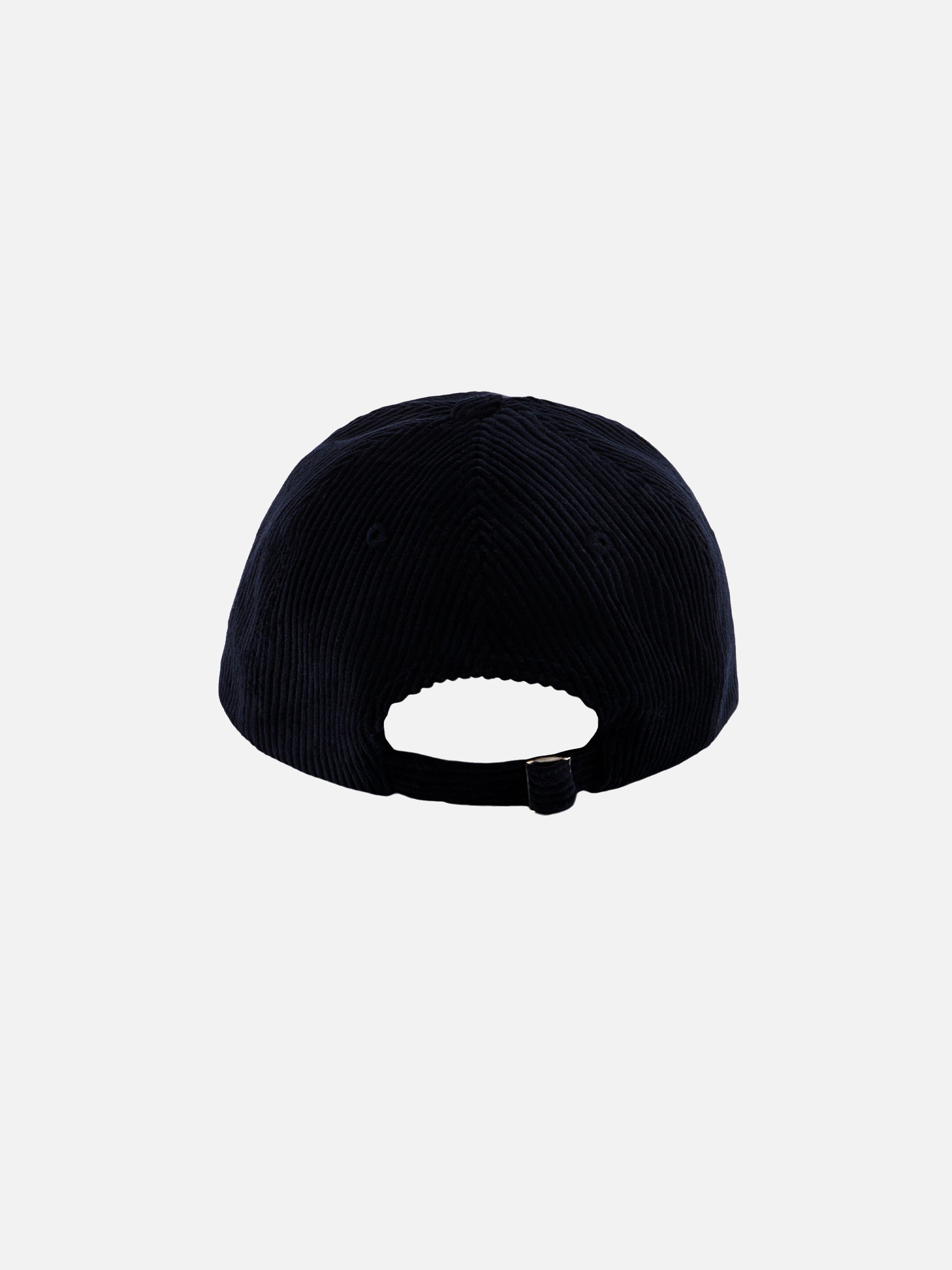 Baseball Corduroy Cap With St. Barth Embroidery Blue Navy Hat