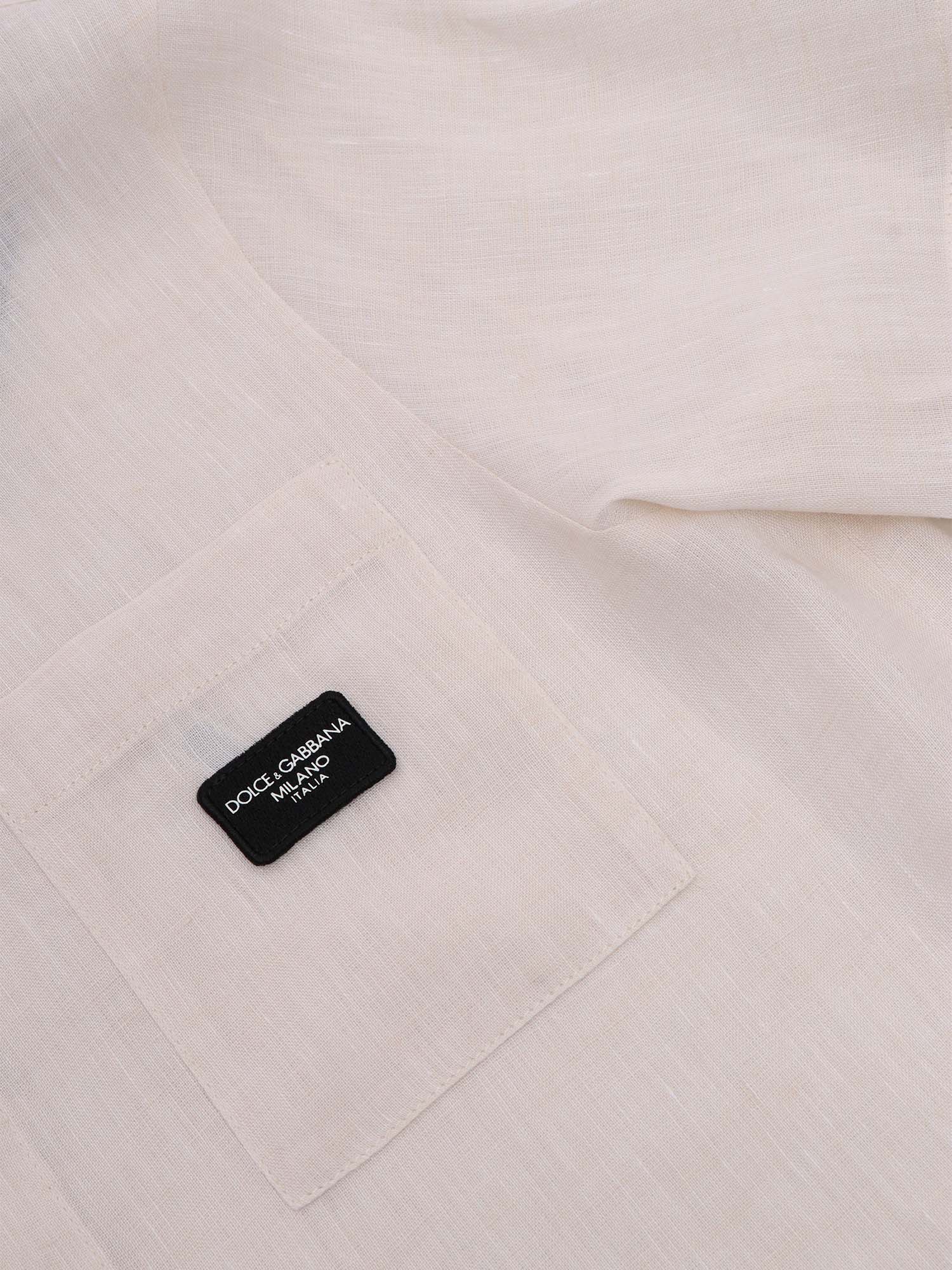 D&G white shirt Beige Linen