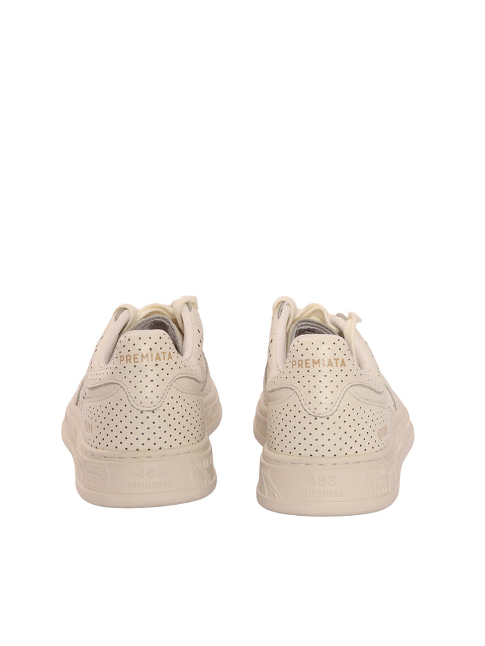QUINND SNEAKERS White Calf Leather Sole Rubber