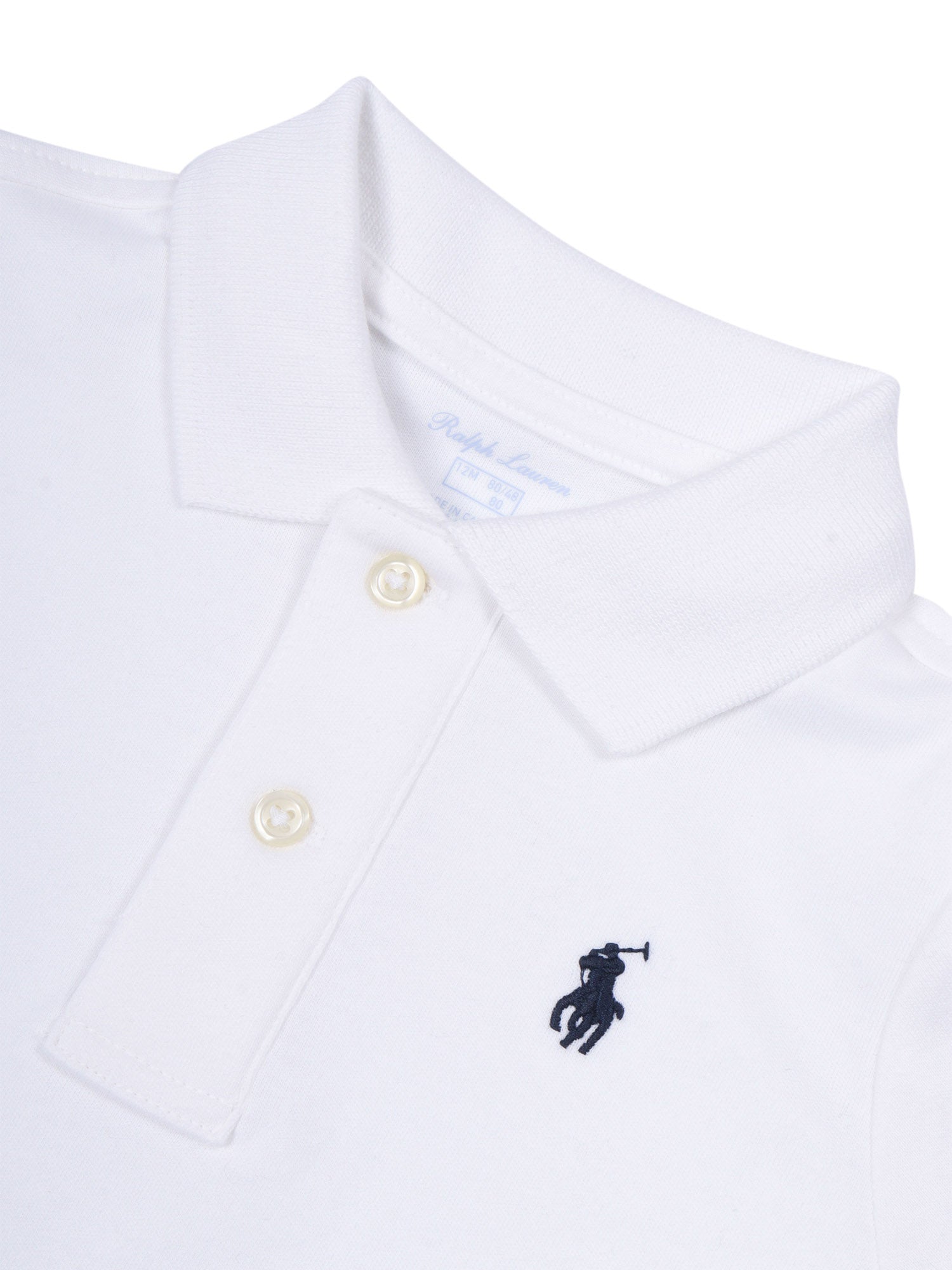 Boy Polo-Tops-Knit White Cotton Top