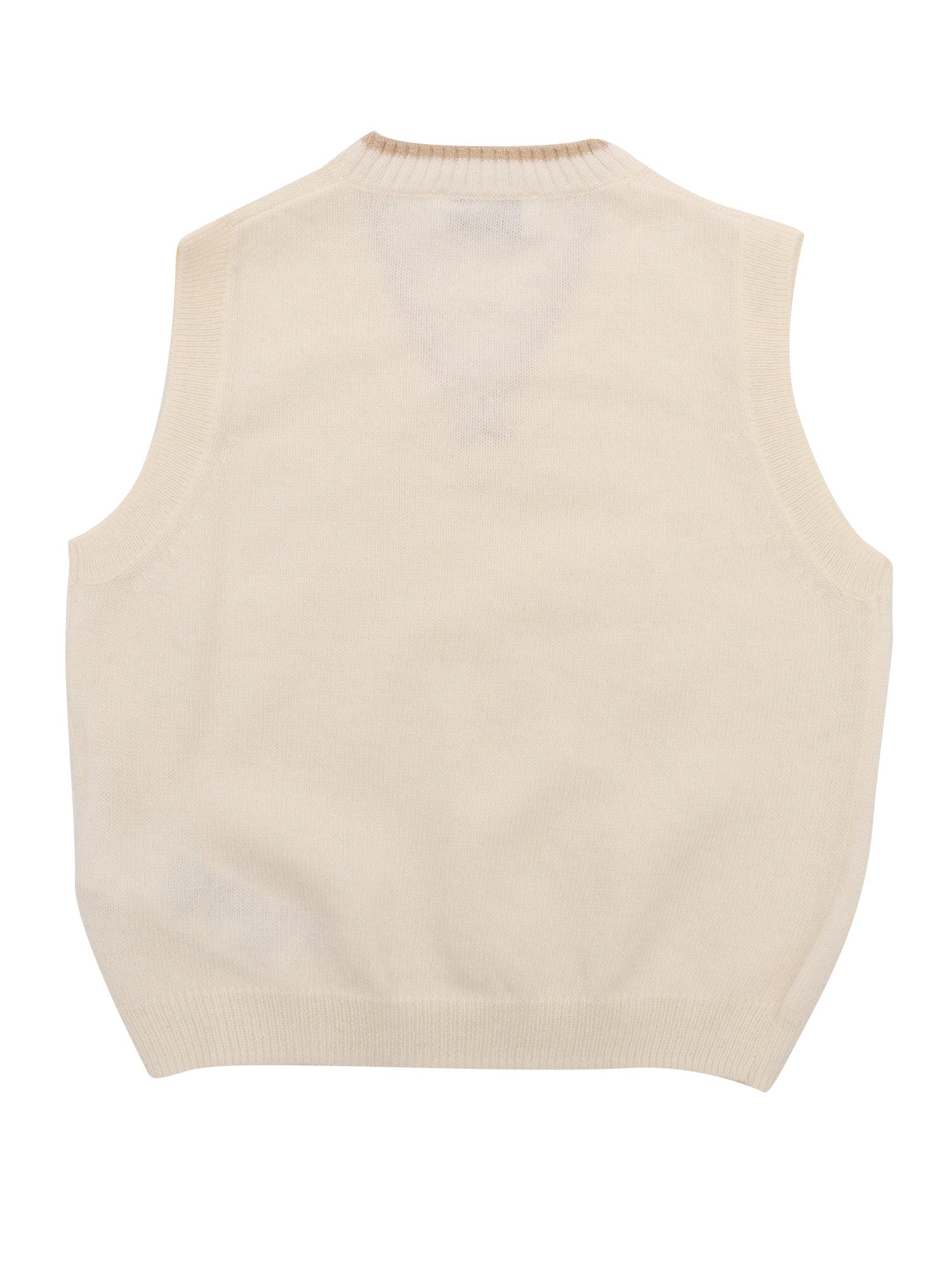 Vest White Virgin Wool
