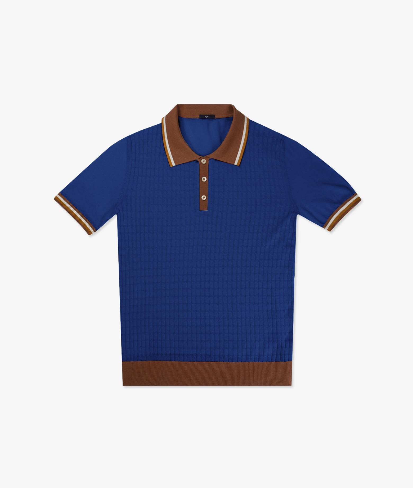 Silk Polo Positano Midnightblue Light Knitwear