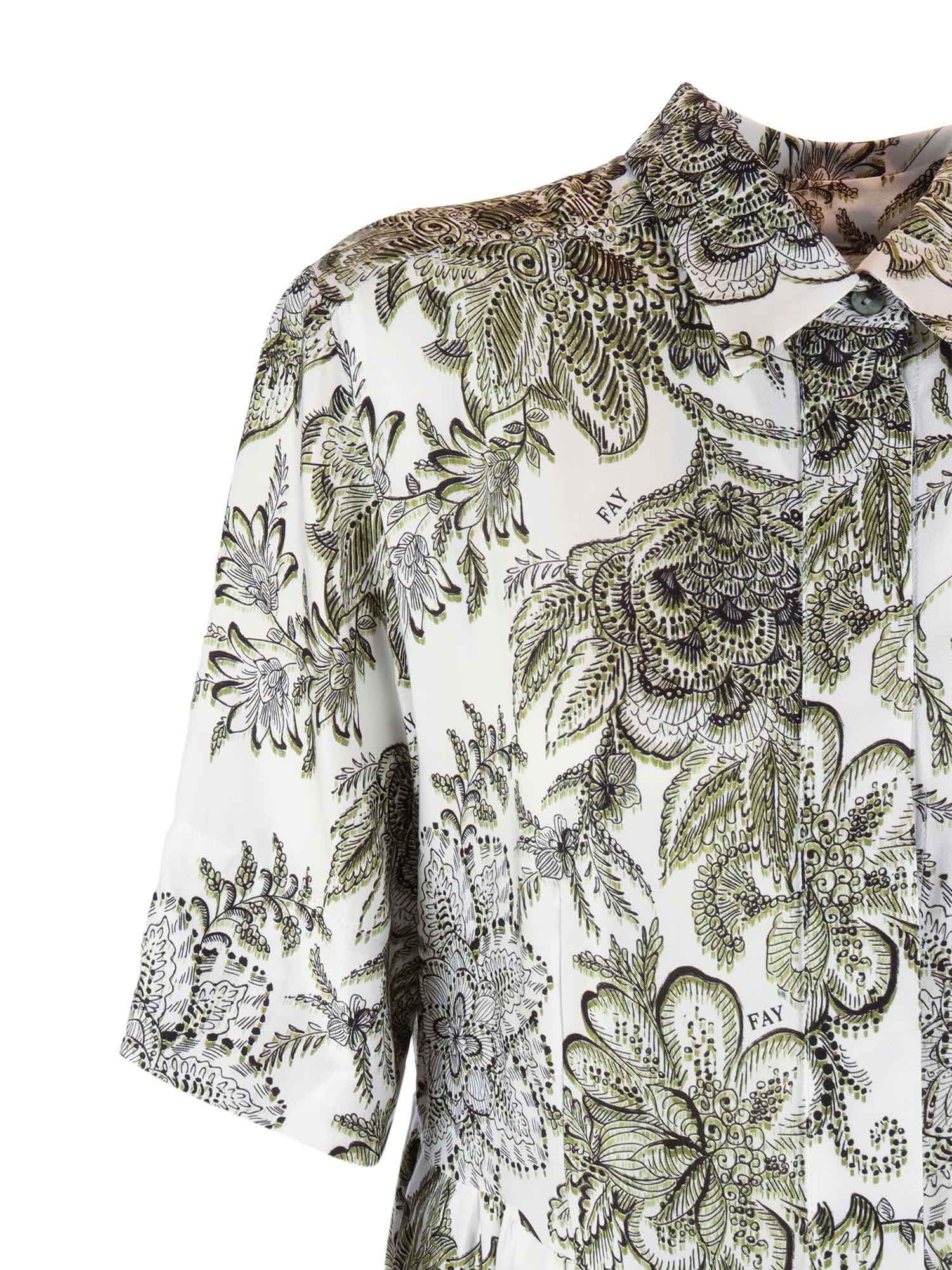 SHORT SLEEVE SHIRT White Viscose