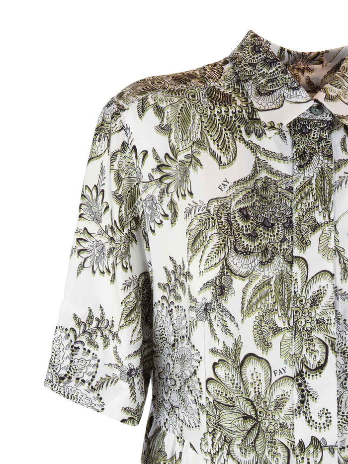 SHORT SLEEVE SHIRT White Viscose