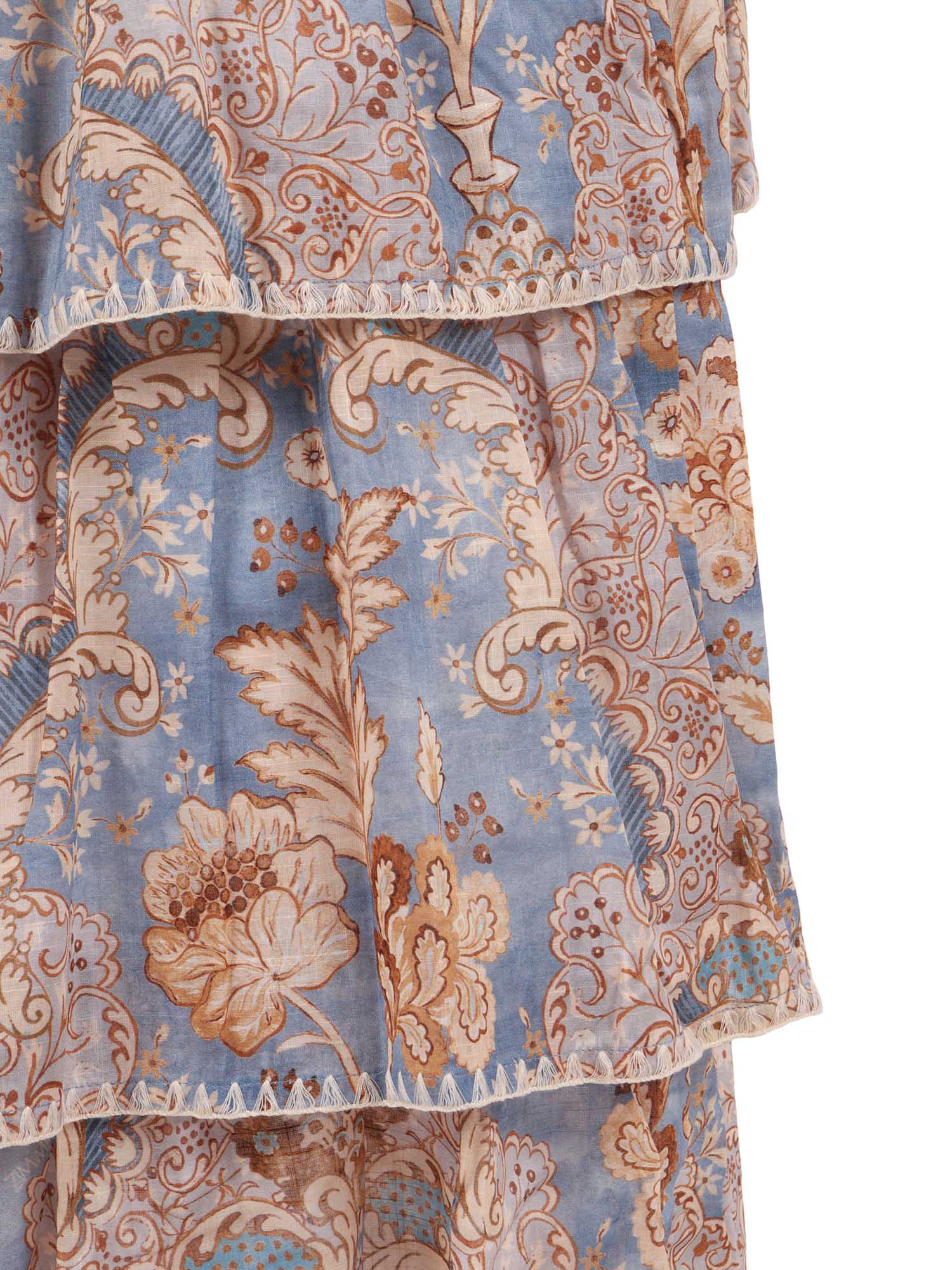 Daylight Kids Tiered Dress Light Blue Cotton Lining
