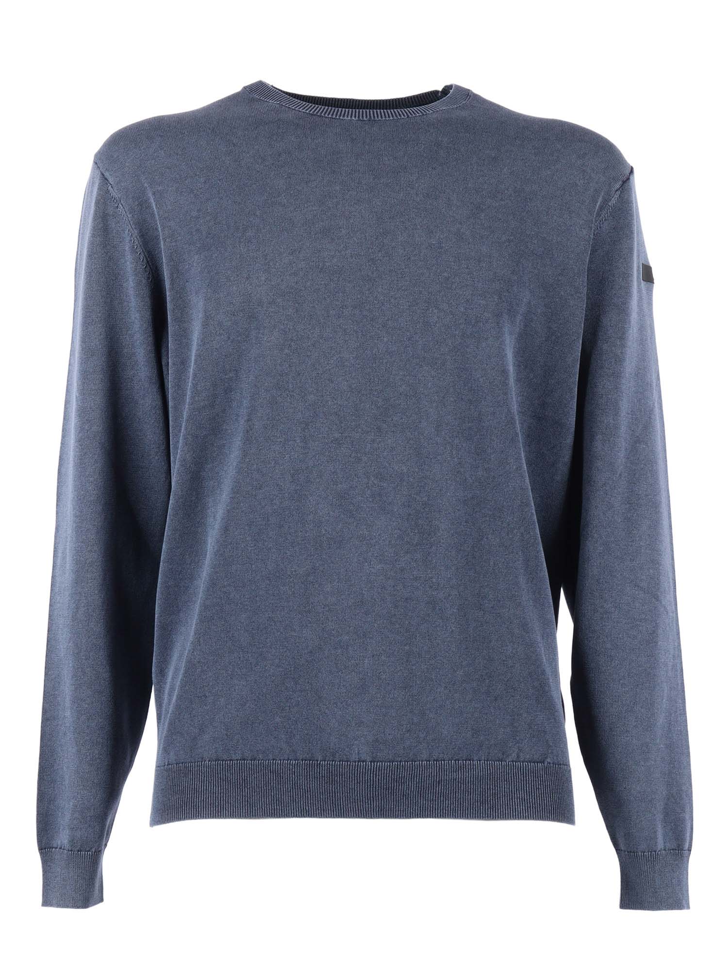 techno wash round 16 knit Blue Cotton Turtleneck