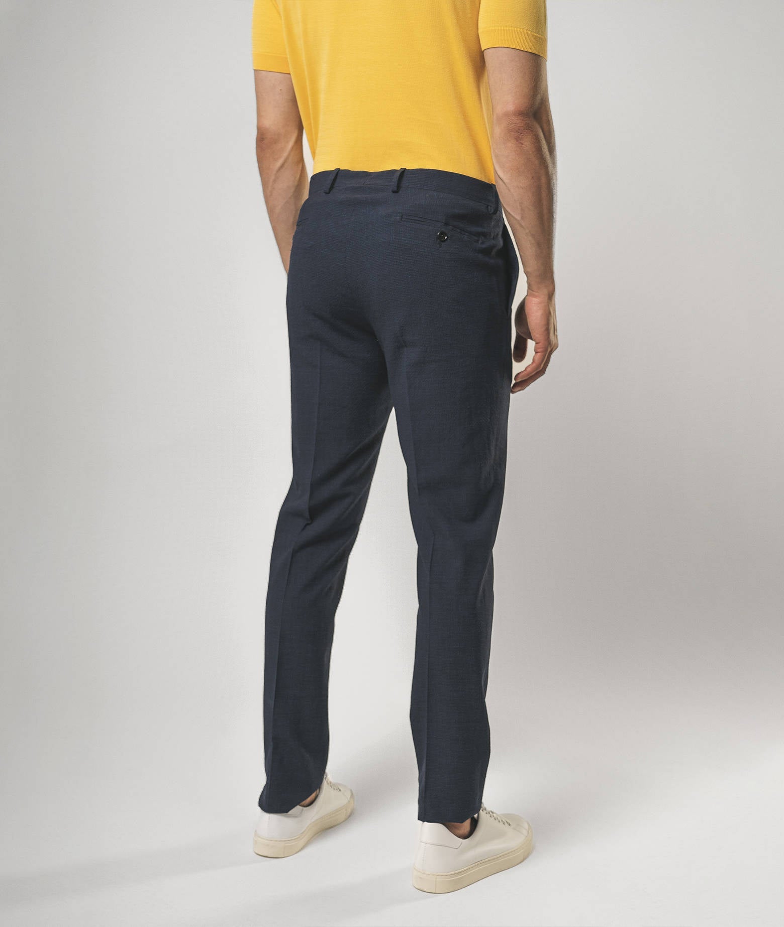 Wool And Linen Trousers Venice Beach Blue Sportswear