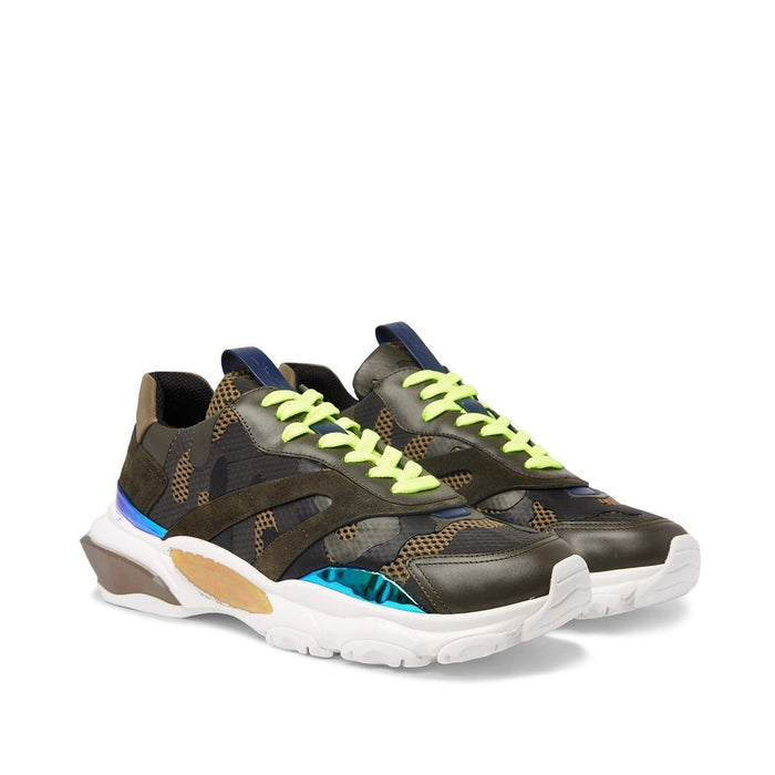 Garavani Bounce Sneakers Green Fabric