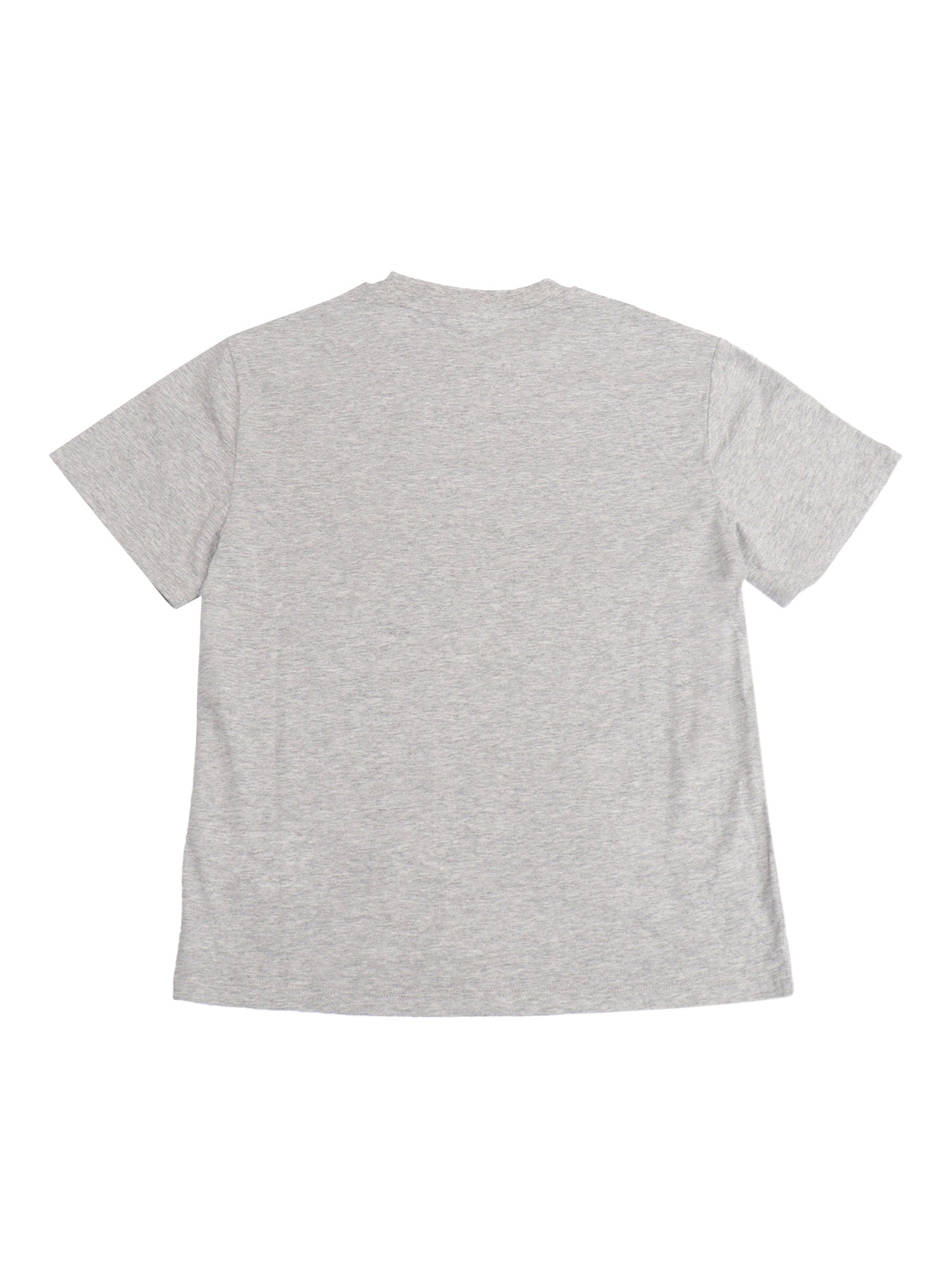 T-SHIRT-TOP Grey Cotton Short Sleeves T-shirt