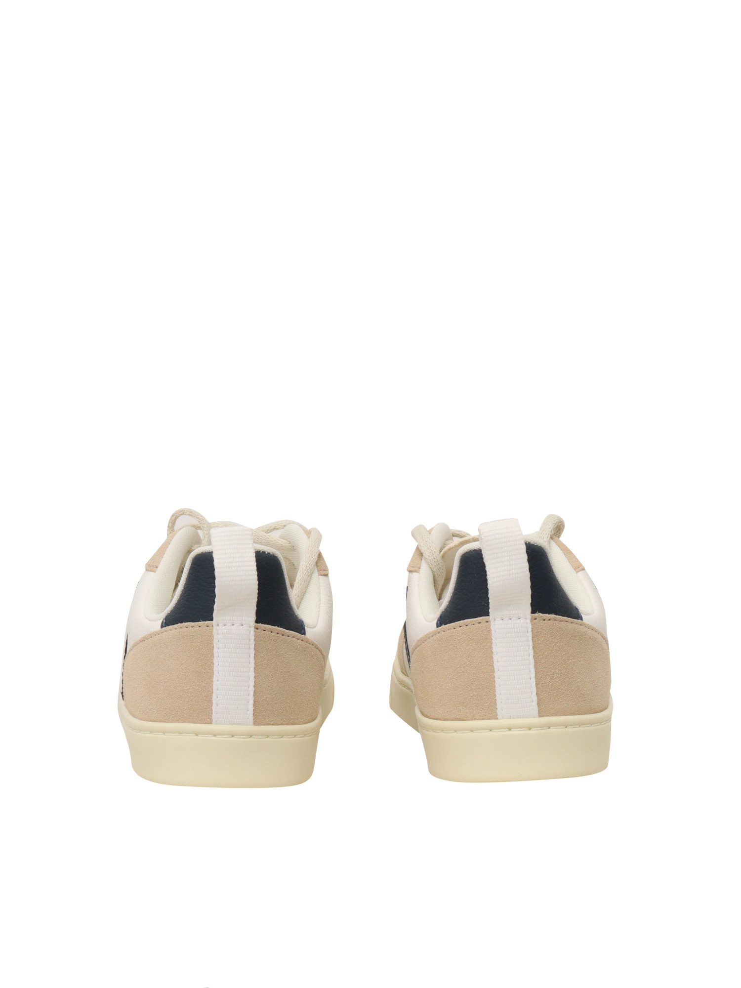 Small V-10 L Leath Whi_naut_almond Sneakers White Kid