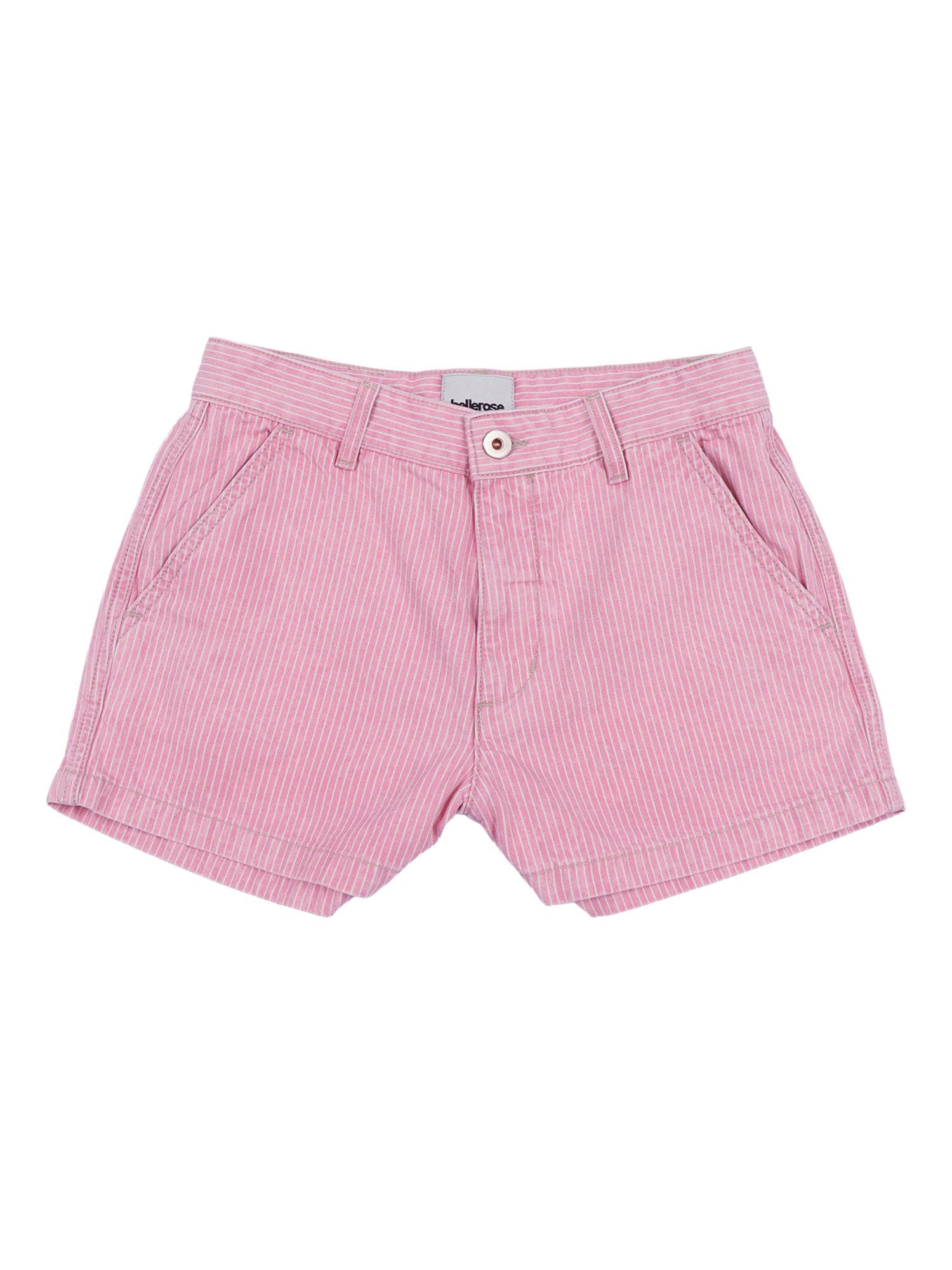 KRISTEN61 S1129 SHORTS Pink Cotton Pocket Lining Bermuda