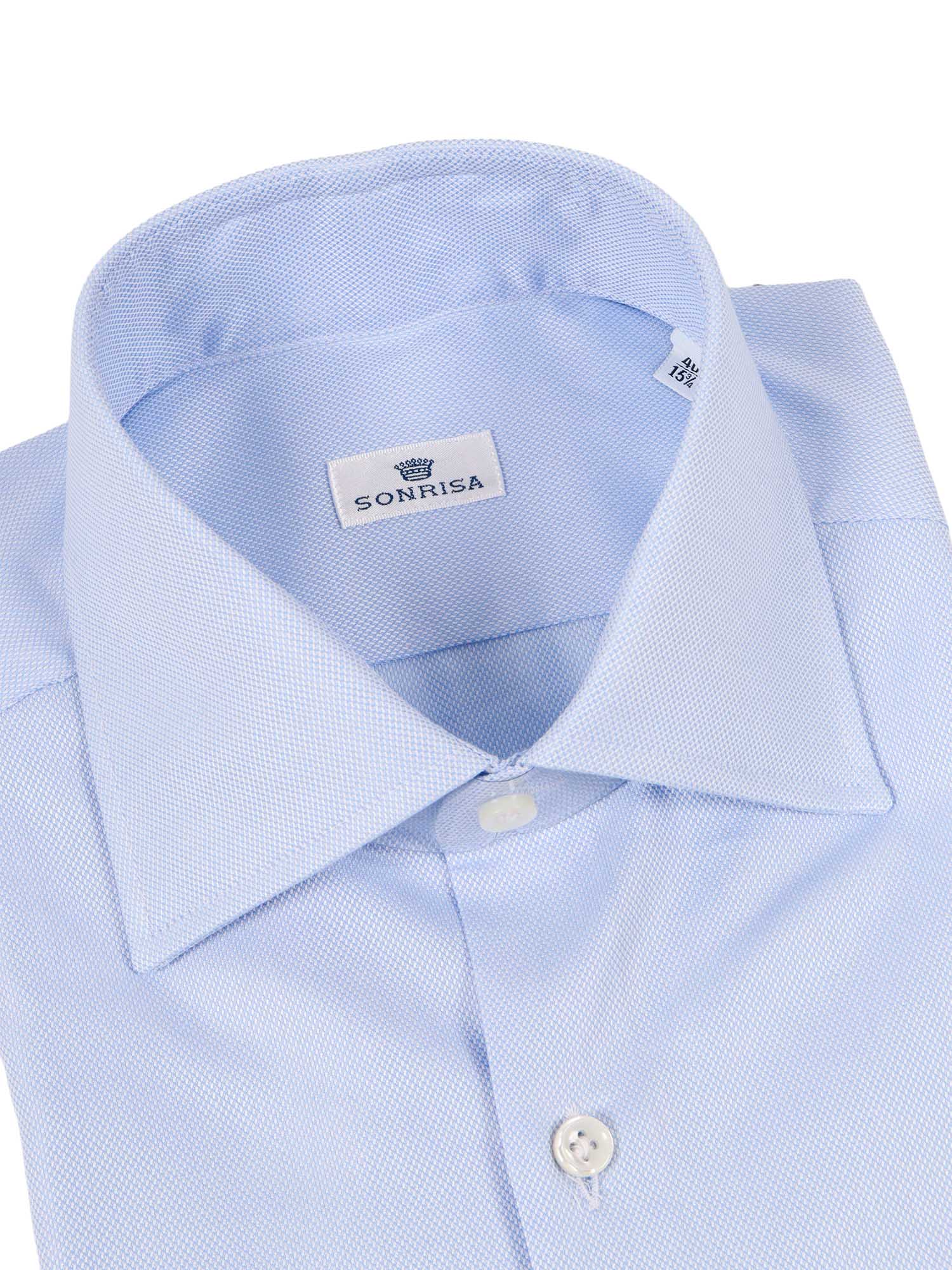 Mens Shirt Light Blue Cotton
