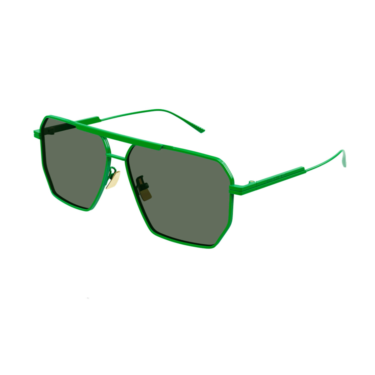 BV1012S 006 green Verde Metal Occhiali Sole