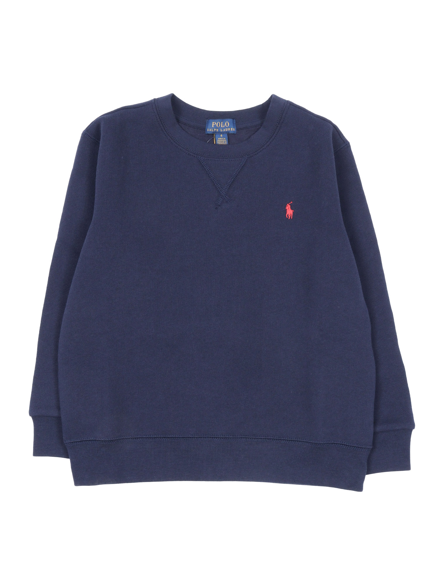 LS CN-TOPS-KNIT Blue Cotton Polyester Sweatshirt