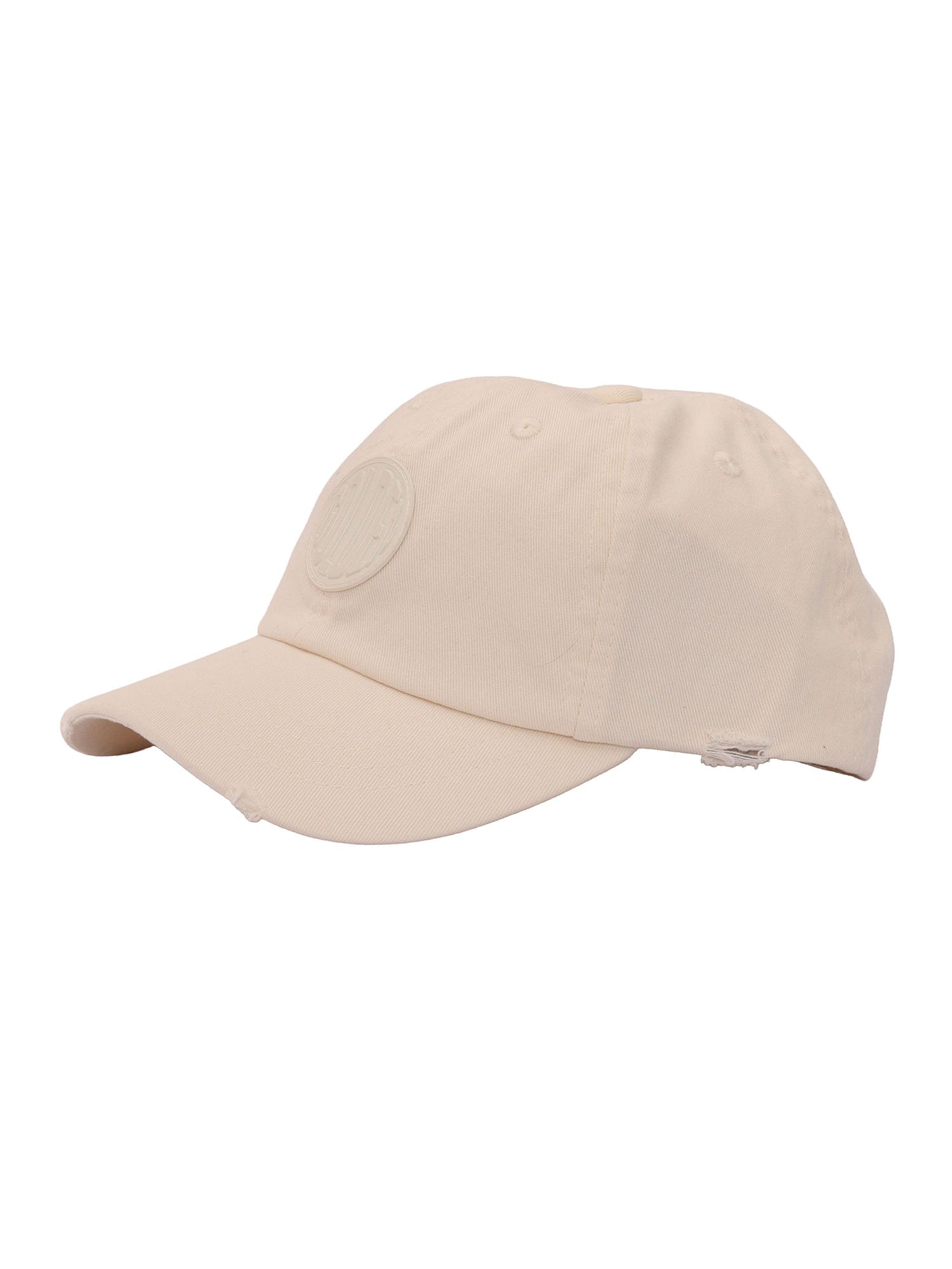 JOURNEY BASEBALL CAP COTTON TWILL - MASCOTTE PATCH GG EMBROIDERY White Hat