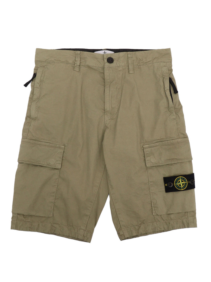 REGULAR SHORTS Brown Cotton Elastane