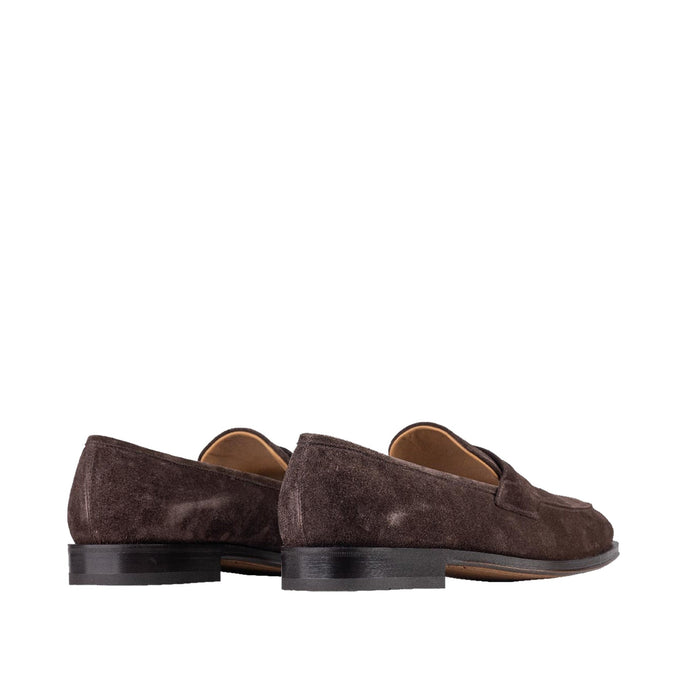 Suede Loafers Brown Leather