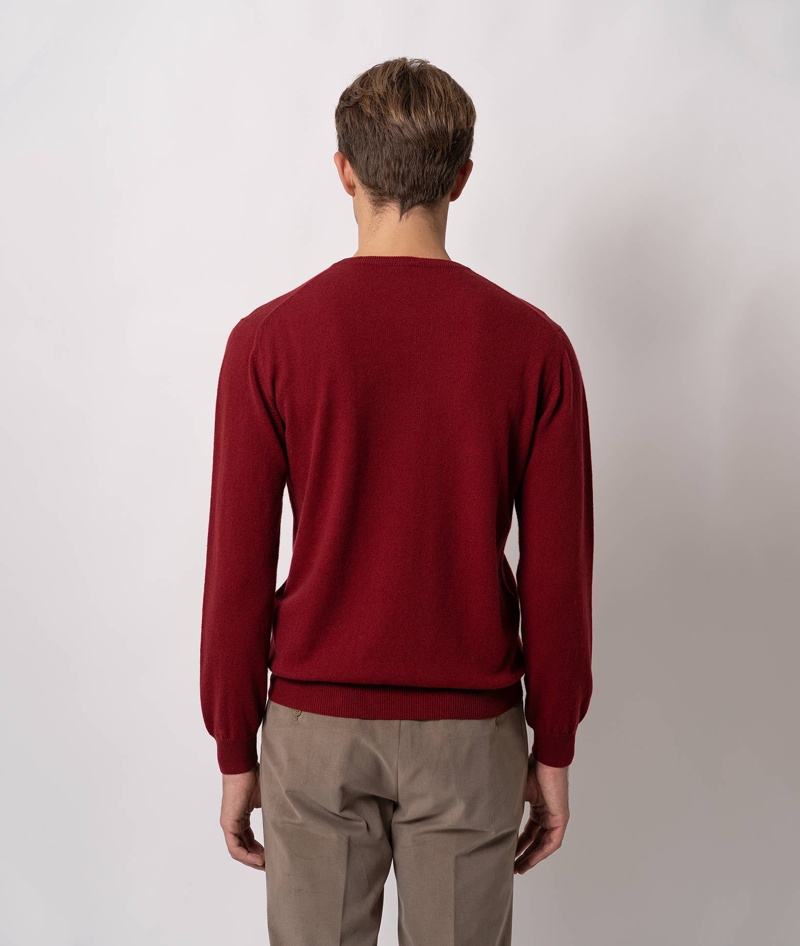 Crewneck Cashmere Sweater Ottawa Blue Basic Light Kintwear