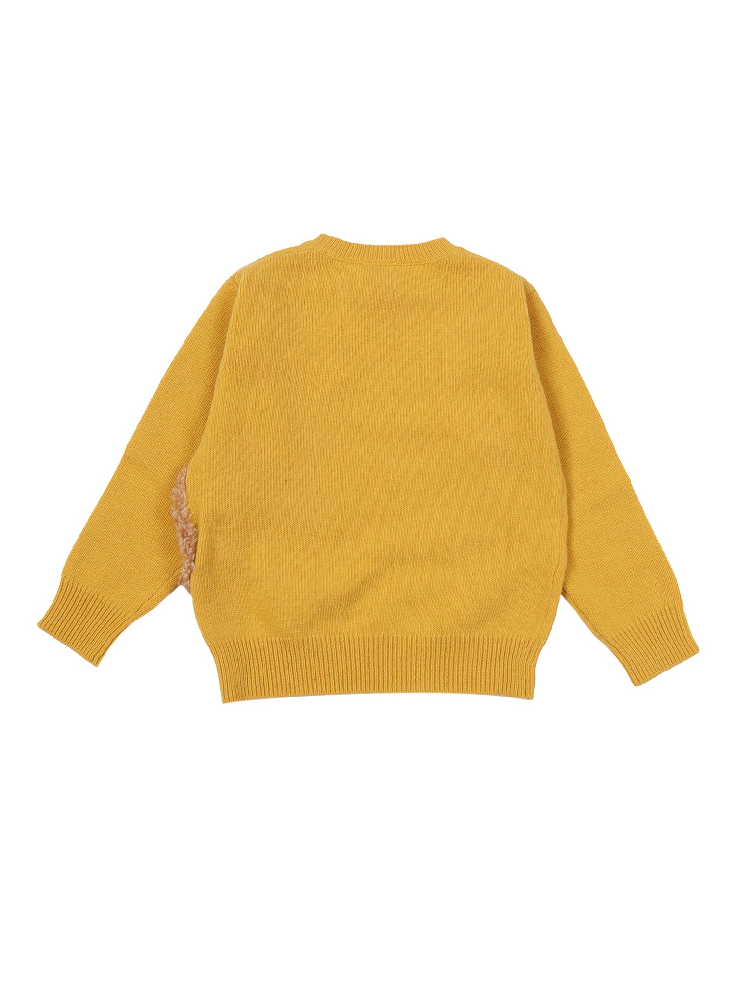 Sweater Yellow Wool Crewneck