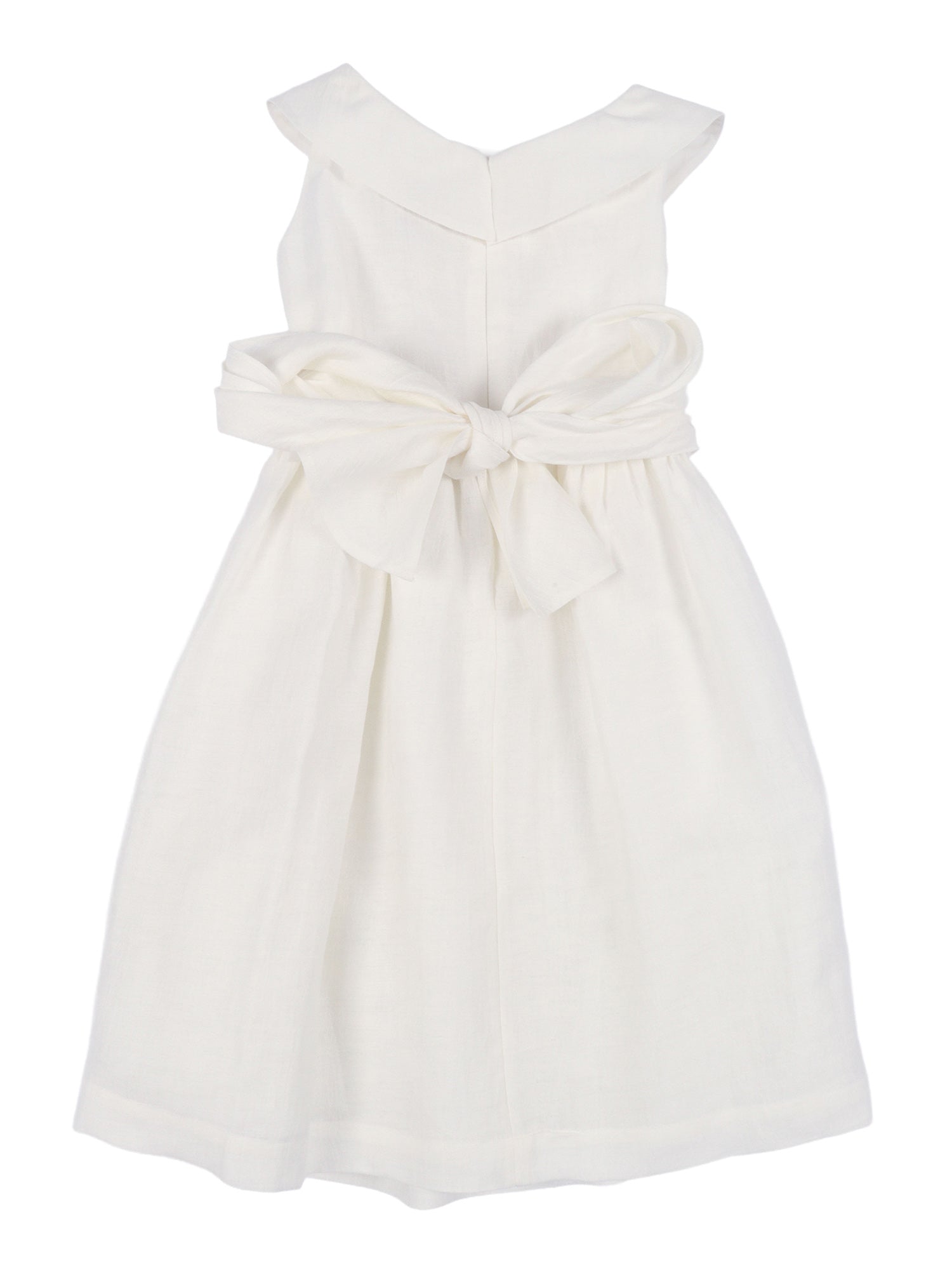 SLEEVELESS DRESS White
