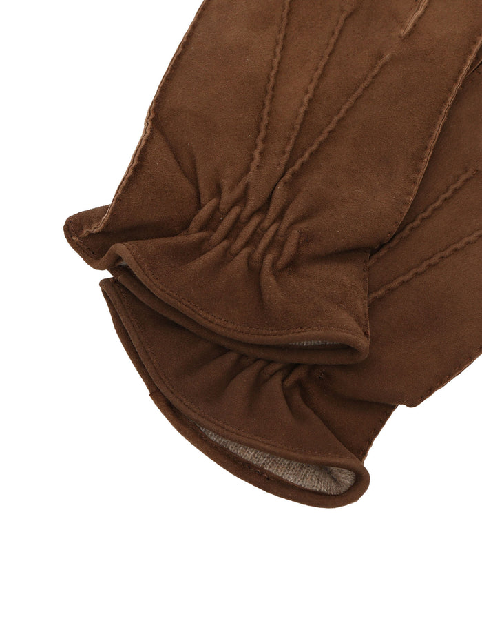 Suede Gloves Brown